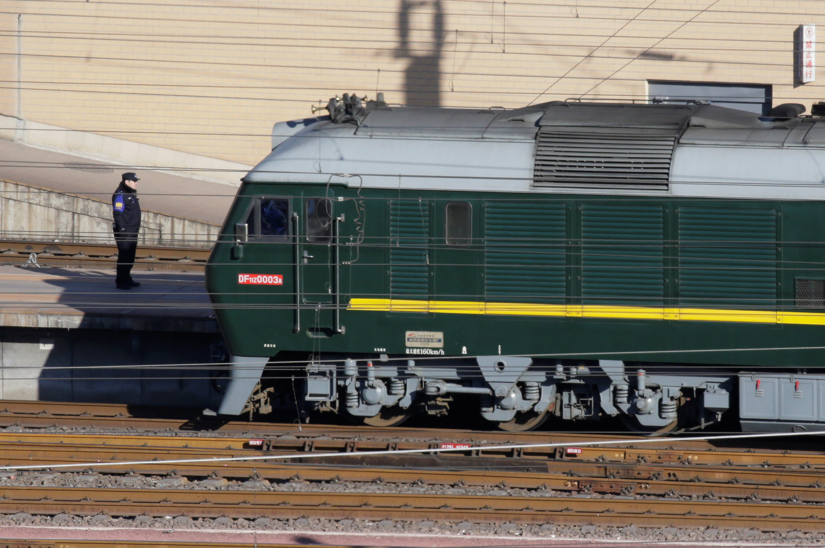 El tren de Kim Jong-un llega a la estación de Beijign (REUTERS/Jason Lee)