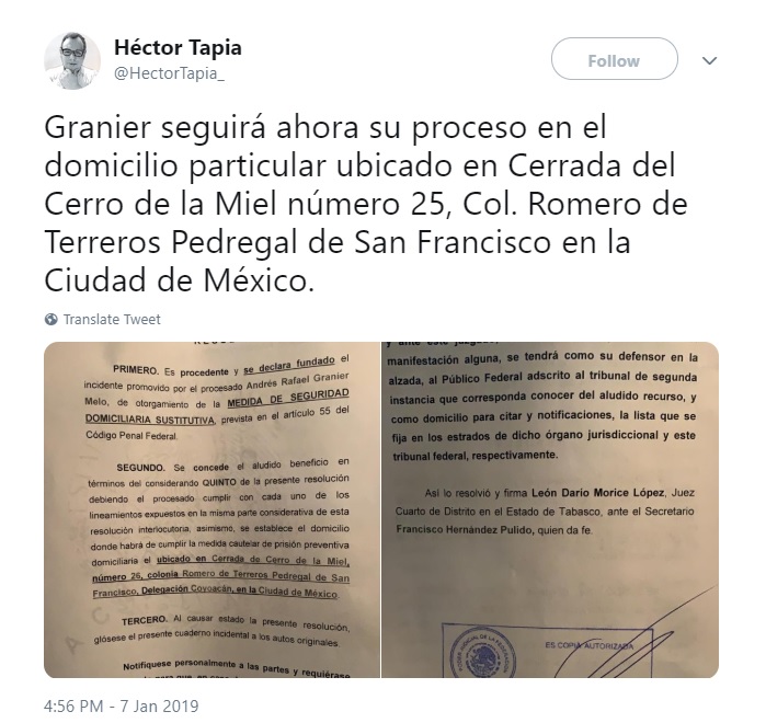 La resolución emitida hace unos días