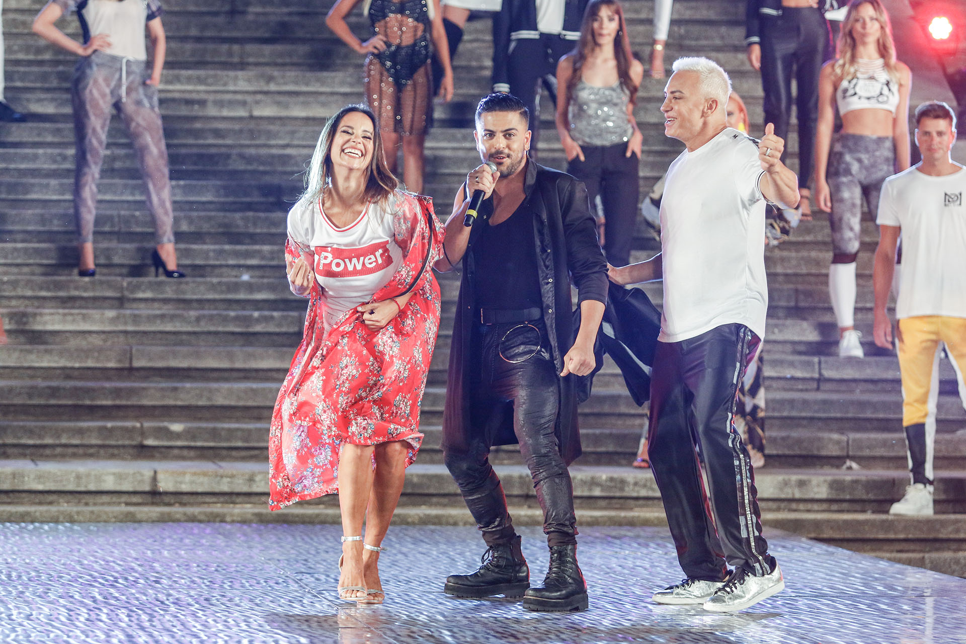 Flavio Mendoza y Facundo Mazzei cantaron en el show