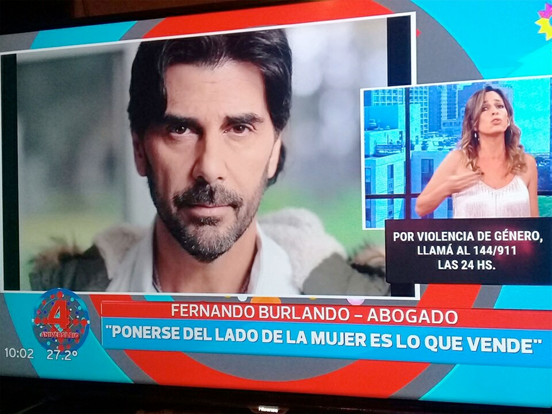 Una de las frases que dijo el actor en diálogo con Nosotros a la mañana.