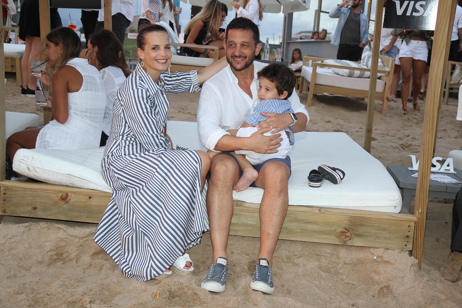 Sabrina Garciarena, Germán Paoloski y su hijo León