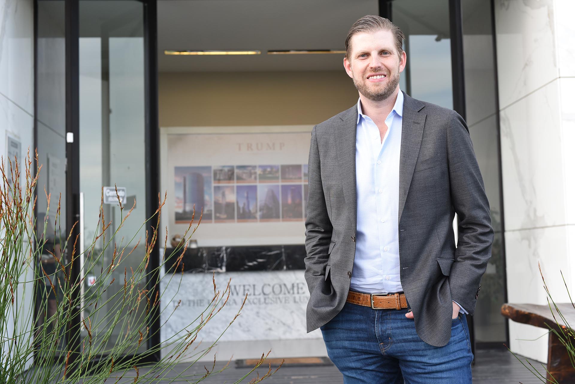 Eric Trump recibió a Infobae en el showorom de la Trump Tower de Punta del Este (Foto: Matías Souto)