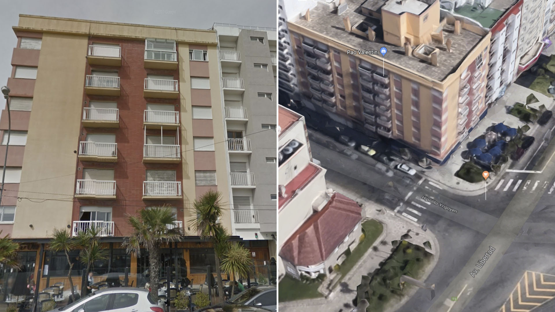 En el terreno a nombre de Mussi en Mar del Plata, frente a La peral, hoy hay construido un edificio.