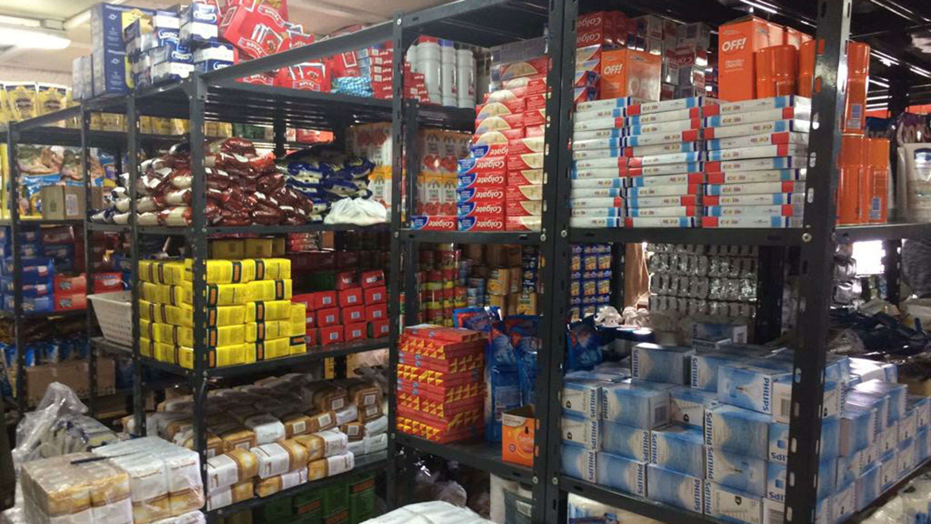 Las góndolas del supermercado