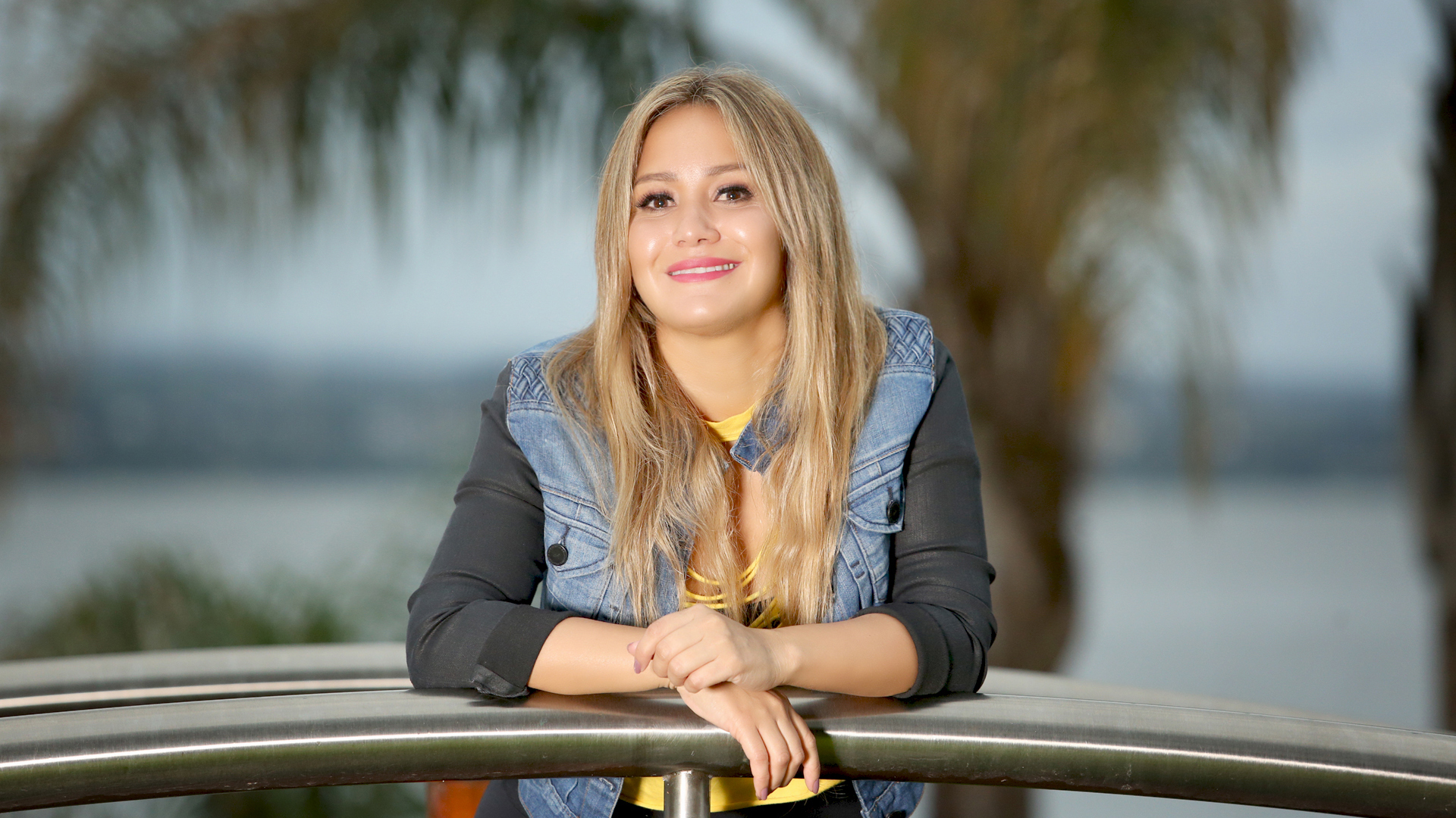 Karina recibió a Teleshow en la casa que alquiló en Villa Carlos Paz (Fotos: Mario Sar)