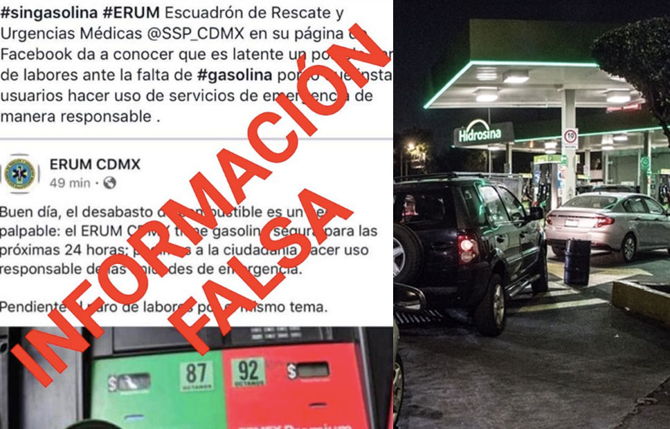 Alberto Escorcia advirtió que la desinformación podría provocar violencia ante el desabasto de gasolina (Foto: Twitter, Cuartoscuro)