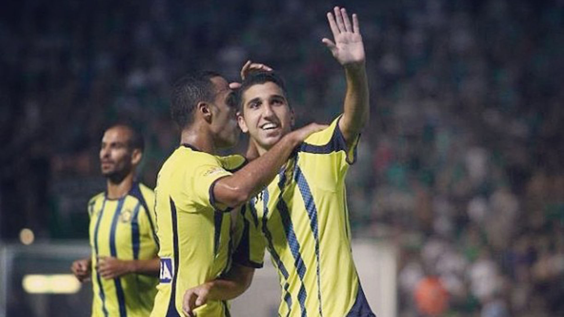 Dabour, celebrando un gol con el Maccabi Tel Aviv (@moanesdabbur)