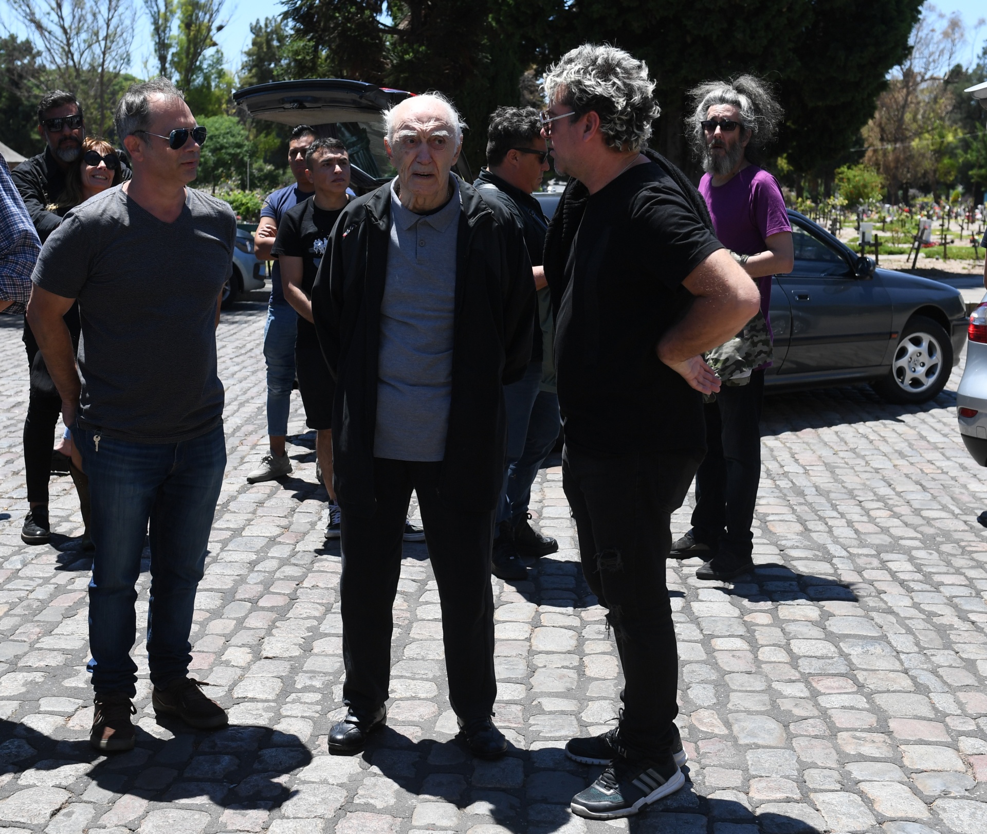 Cacho Fontana, amigo de Pinky, estuvo en la Chacarita