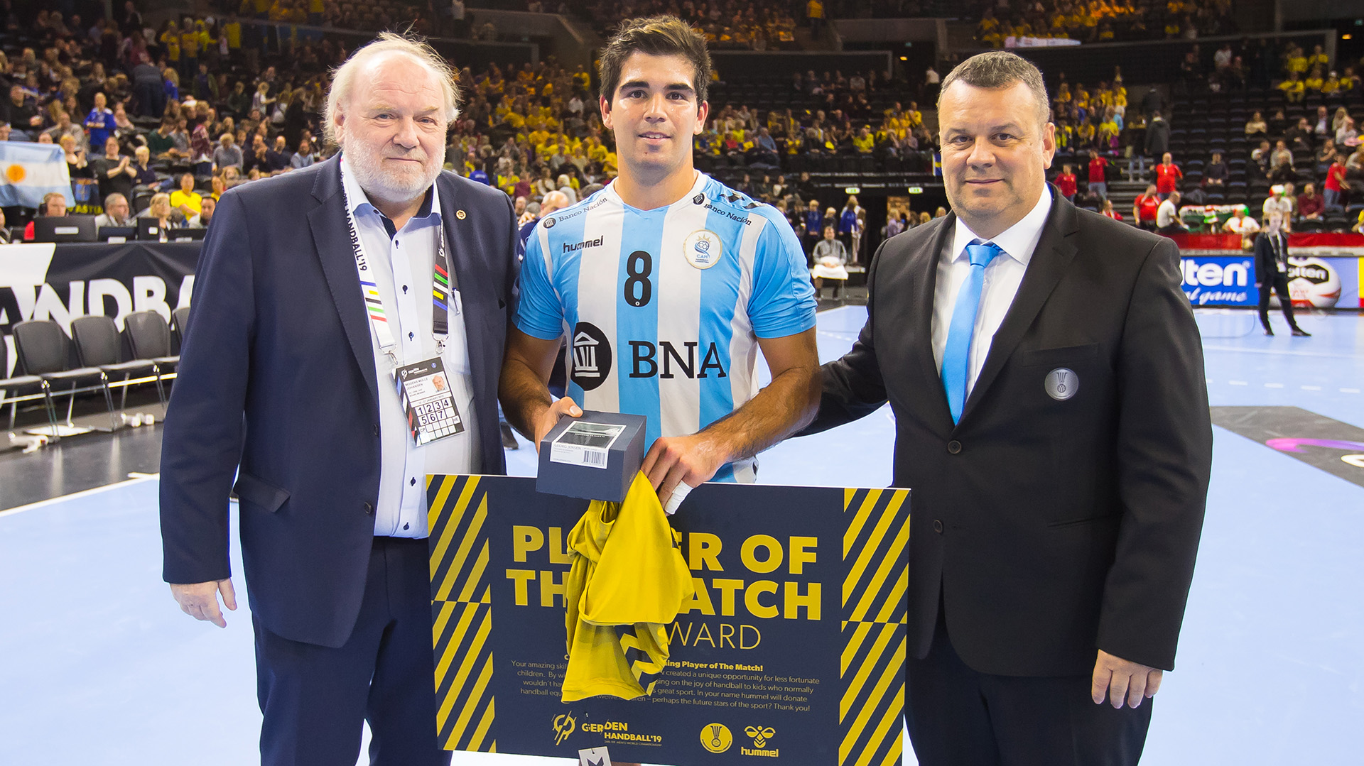 Pablo Simonet fue nombrado “Player of the match” ante Hungría (IHF)