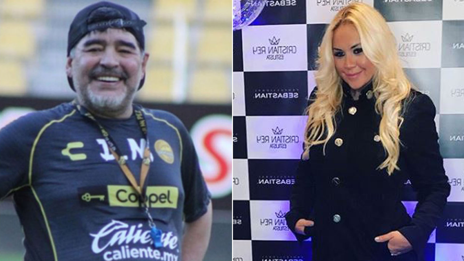 Diego Maradona y Verónica Ojeda