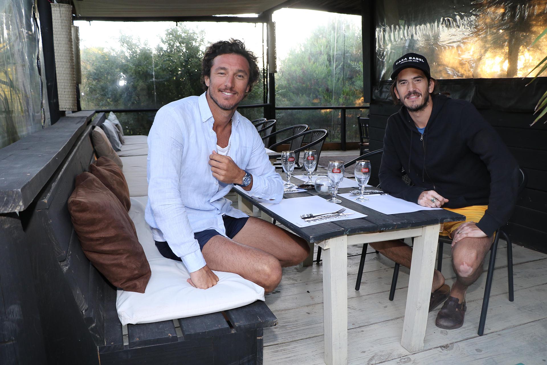 Amigos y socios: Pico y Panchi en su restaurante esteño, que transita su segunda temporada (Foto: Matías Souto)