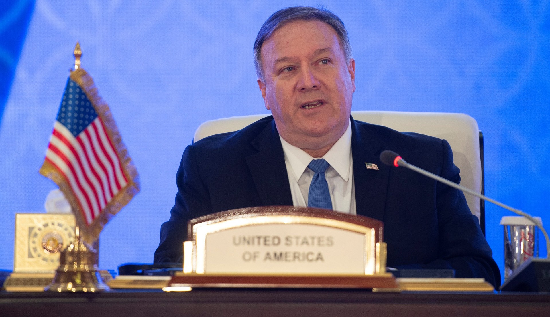Mike Pompeo, secretario de Estado norteamericano (Andrew Caballero-Reynolds/Pool via Reuters)