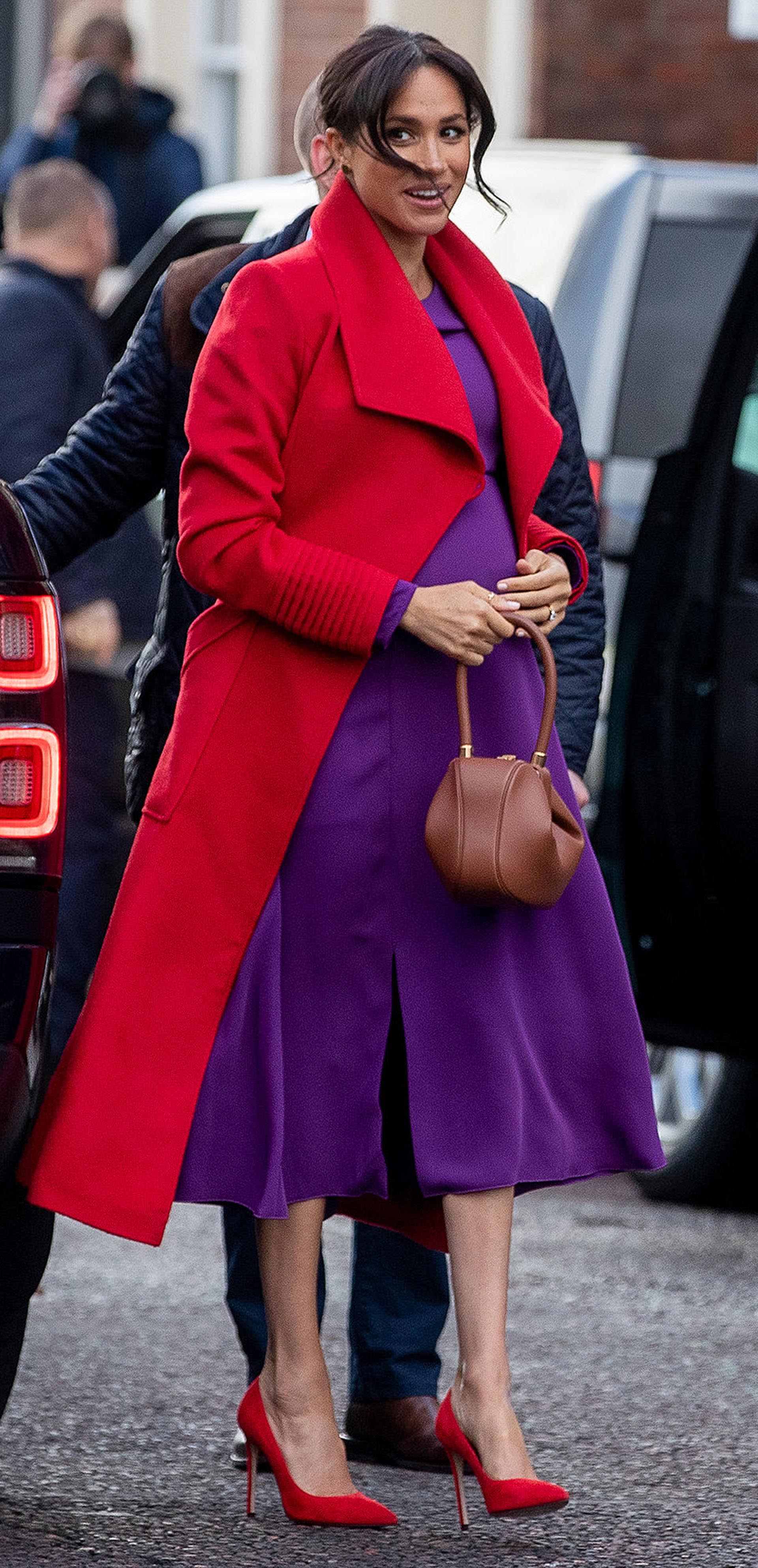 Meghan Markle se encontró con admiradores y les reveló detalles desconocidos de su bebé (AFP)
