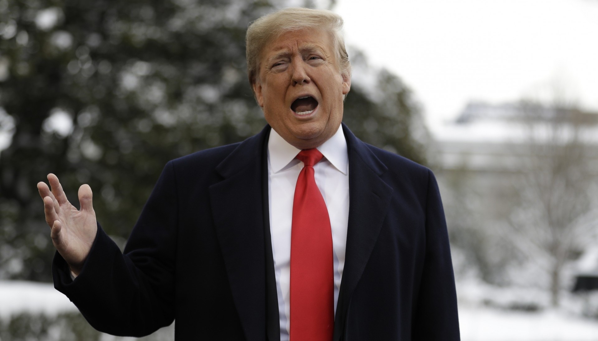 El presidente Donald Trump, en el Jardín Sur de la Casa Blanca (AP Foto/Evan Vucci)