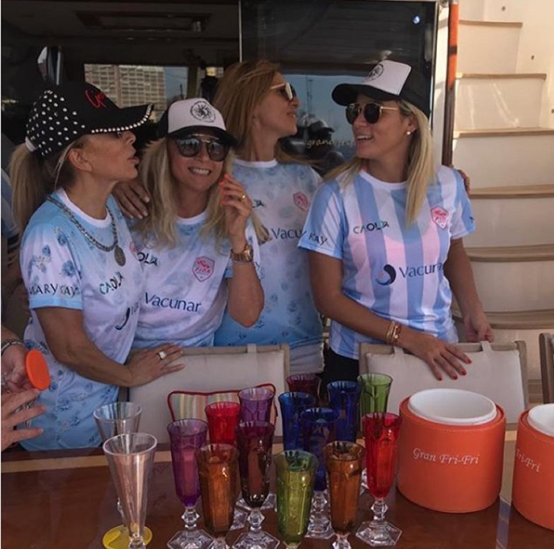 La abogada publicó fotos en Instagram del encuentro con Rocío Oliva y amigos en común