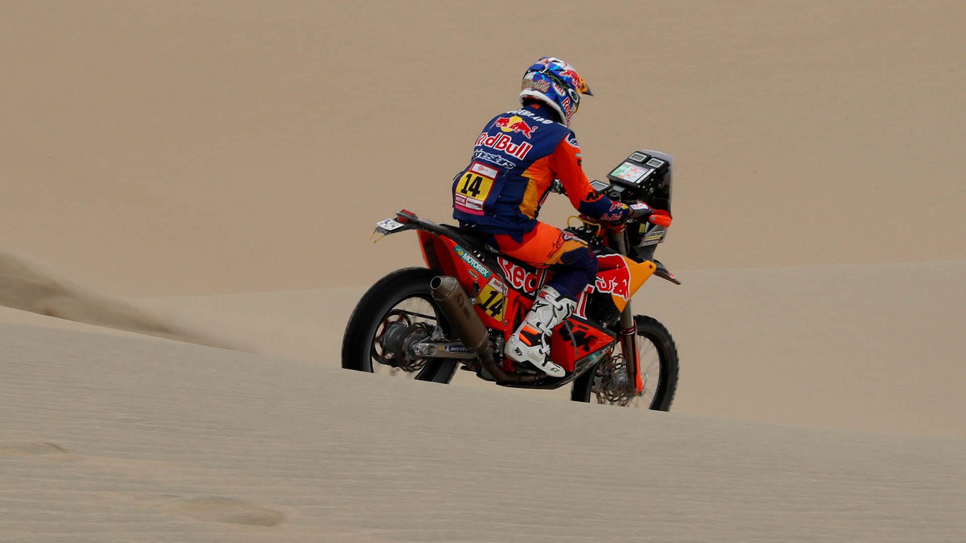 Matthias Walkner, que ha alternado lo bueno y lo menos bueno desde la salida del Dakar, destaca con una bella segunda victoria desde la salida de Lima, al término de una especial disputada a un ritmo vertiginoso (REUTERS)