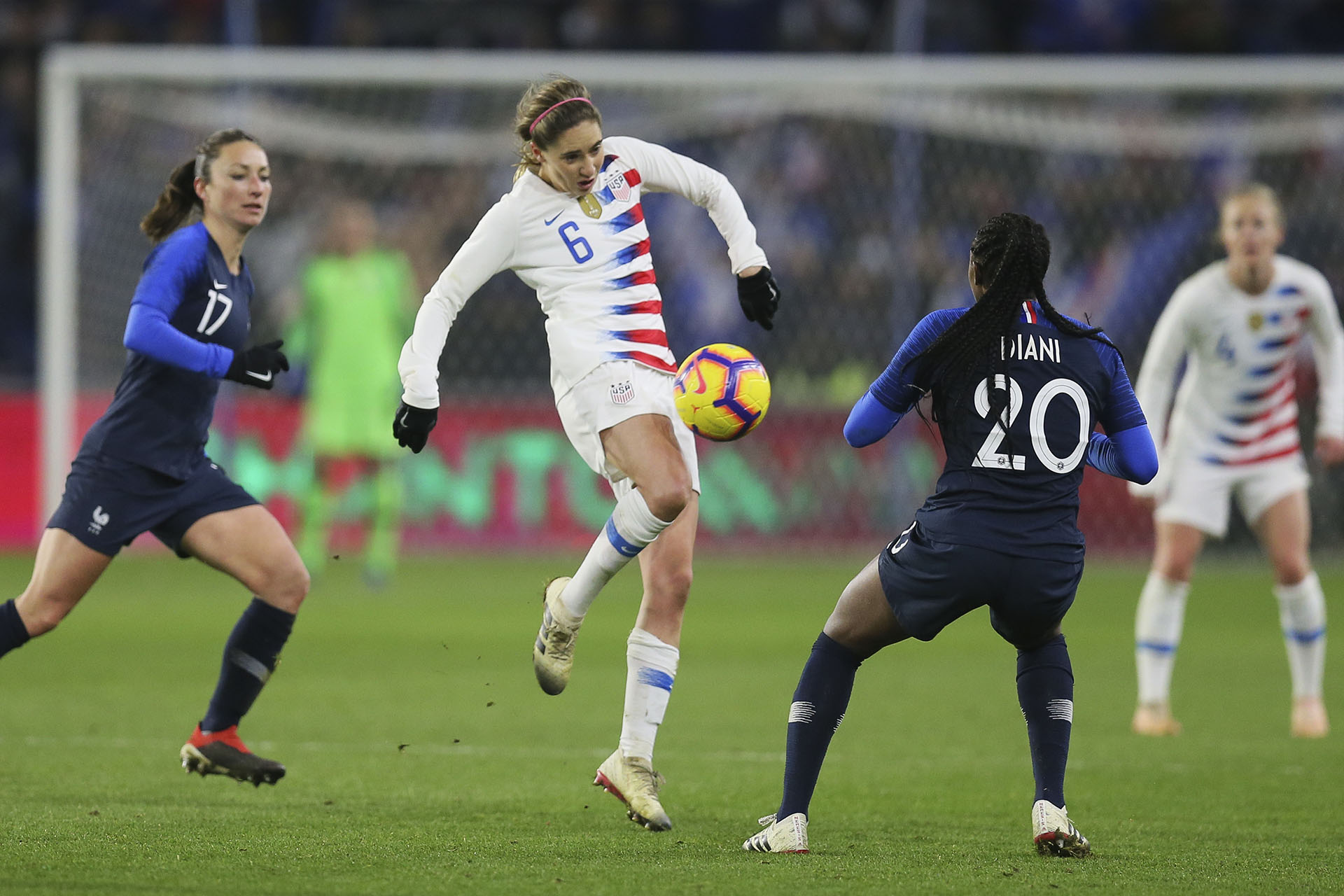 Estados Unidos sintió las bajas de figuras como Megan Rapinoe, Tobin Heath, Casey Short, Julie Ertz y Kelley O’Hara (AP)