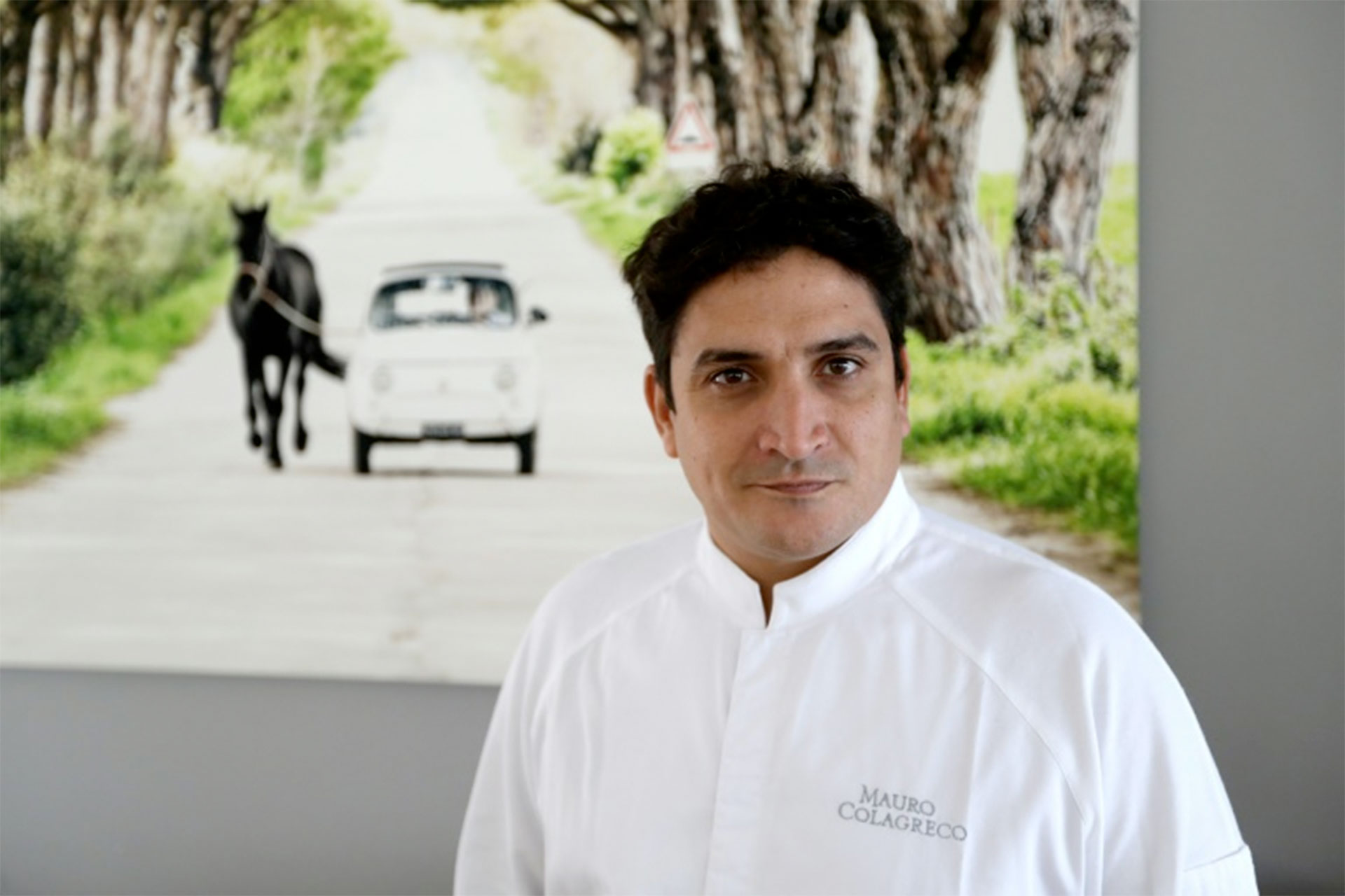 Mauro Colagreco en el restaurante Mirazur, el 15 de febrero de 2018 en la ciudad mediterránea de Menton, al sureste de Francia (AFP/Archivos – Valery Hache)
