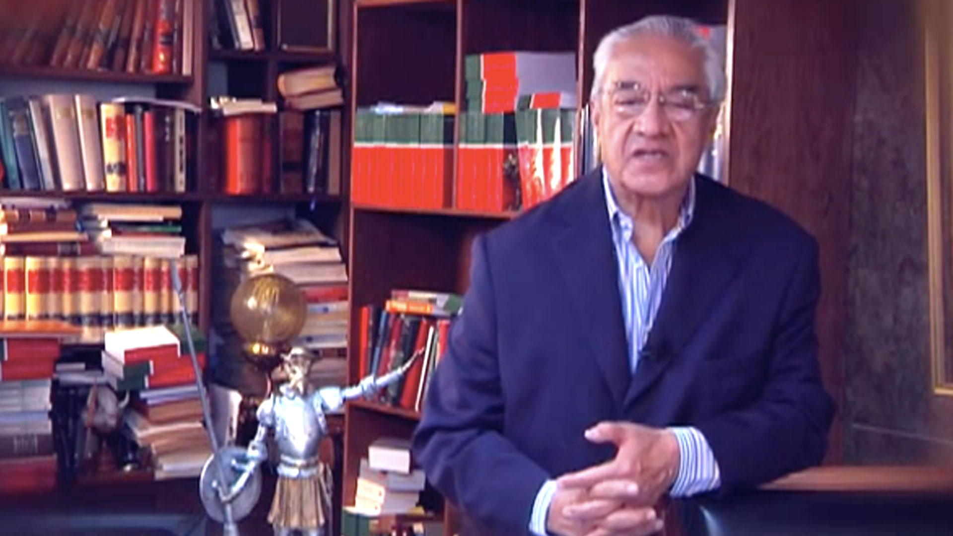 Guillermo Pacheco, el único a ser votado por el Pleno para ser gobernador interino de Puebla (Foto: Youtube canalPuebla)