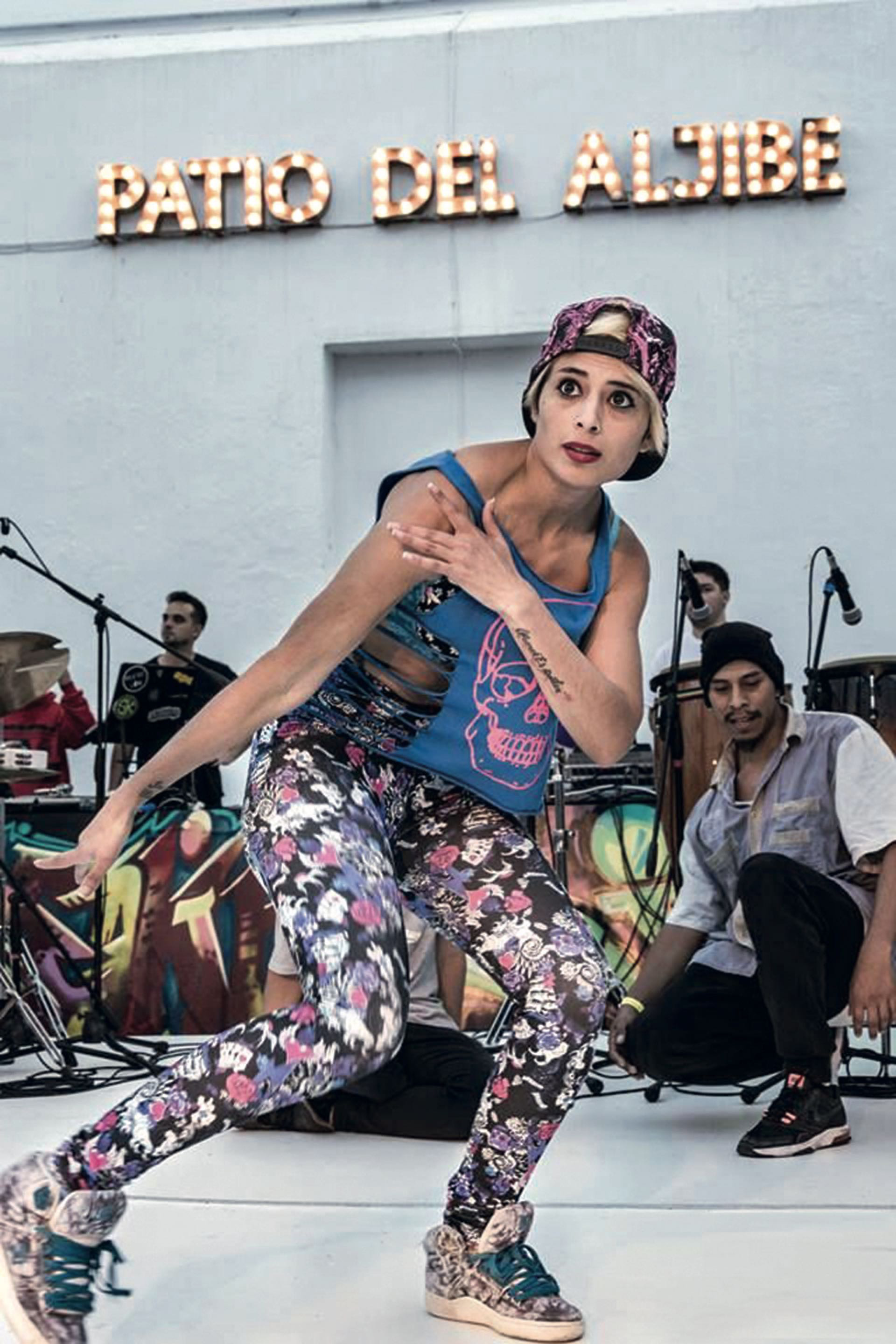 En uno de los patios del Centro Cultural se pueden ver entrenamientos, ‘batallas’ y shows de rap ybreak dance.