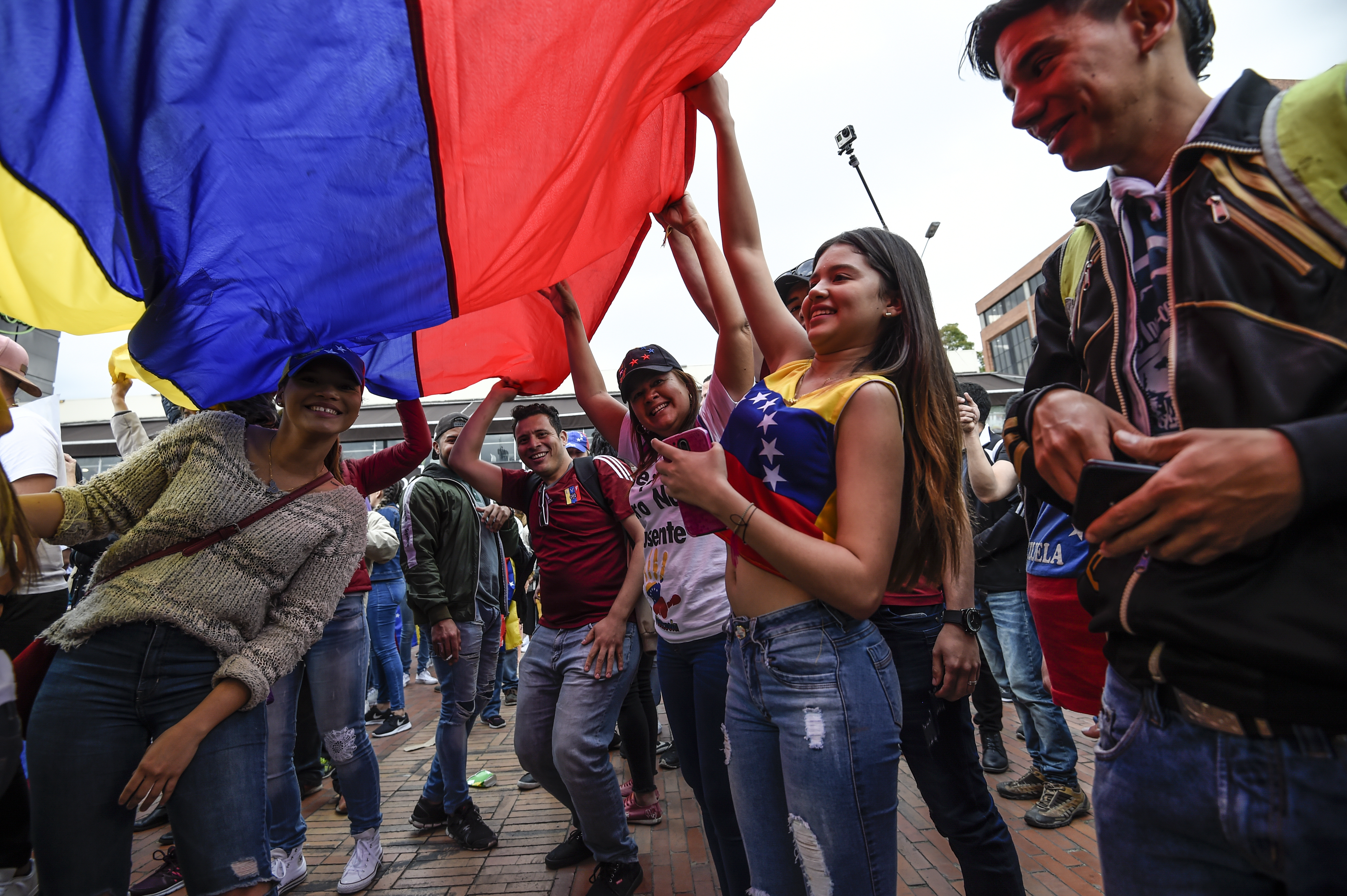 Protestas en Bogotá. (Photo by Juan BARRETO / AFP)