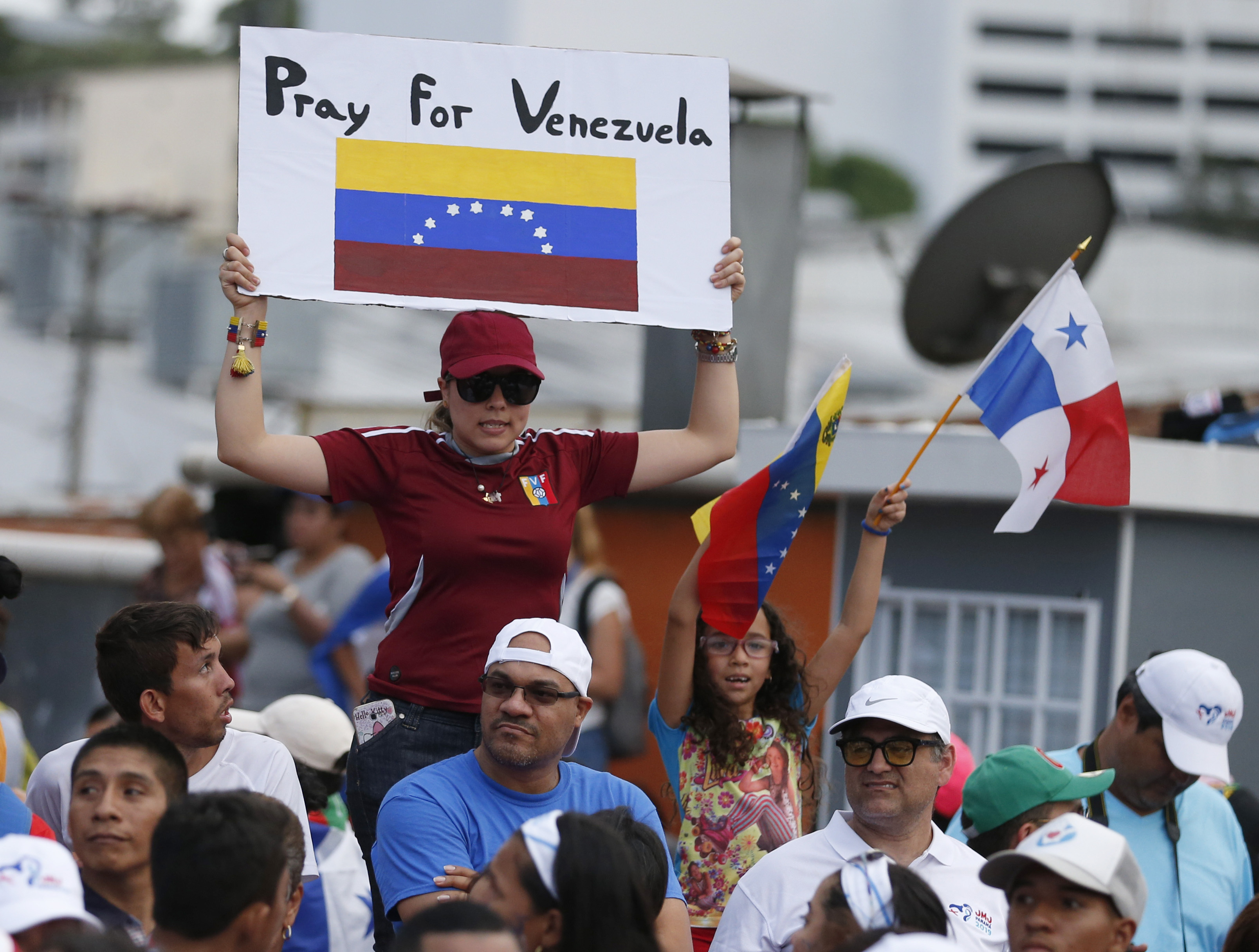 Protetas en Ciudad de Panamá. (AP Foto/Rebecca Blackwell)