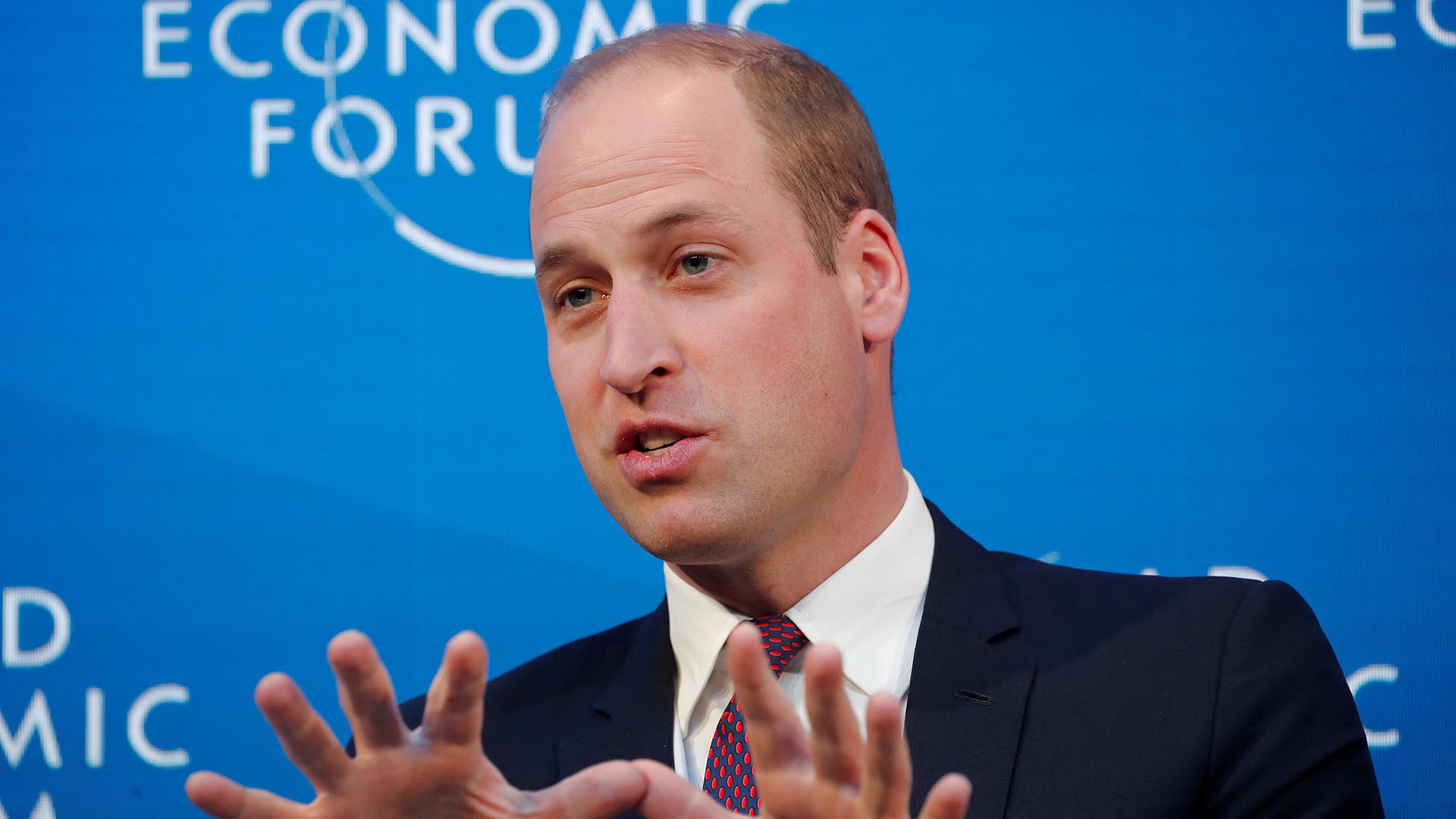 El príncipe William participó del Foro Económico Mundial en Davos, Suiza (WEF) (REUTERS/Arnd Wiegmann)