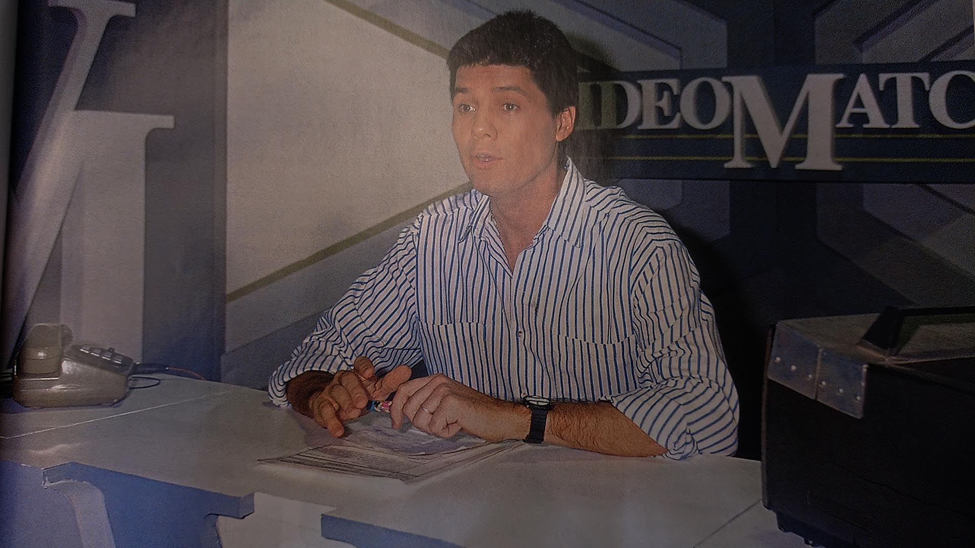 Marcelo Tinelli en los comienzos de “VideoMatch” (Foto: Ideas del Sur)
