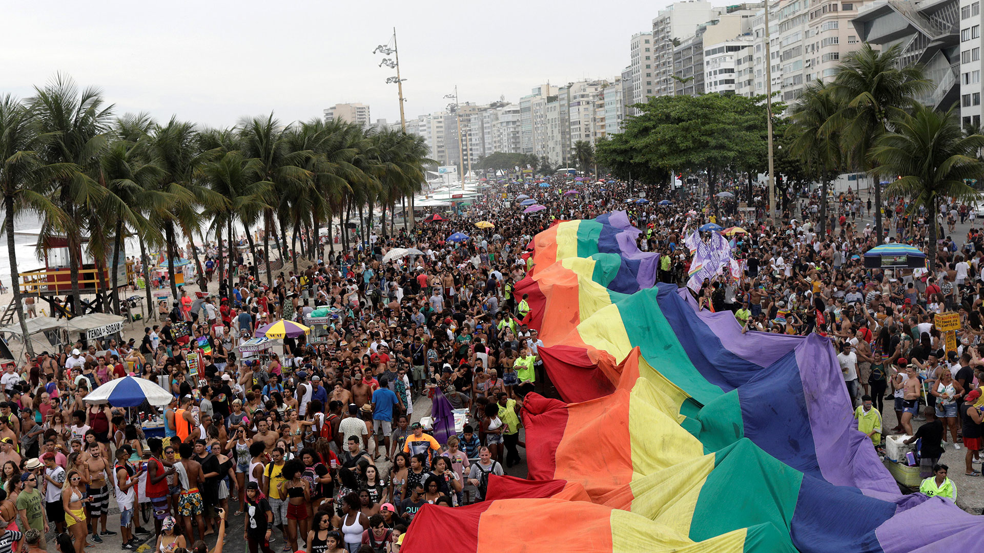 Manifestación del orgullo gay en Brasil (Reuters)