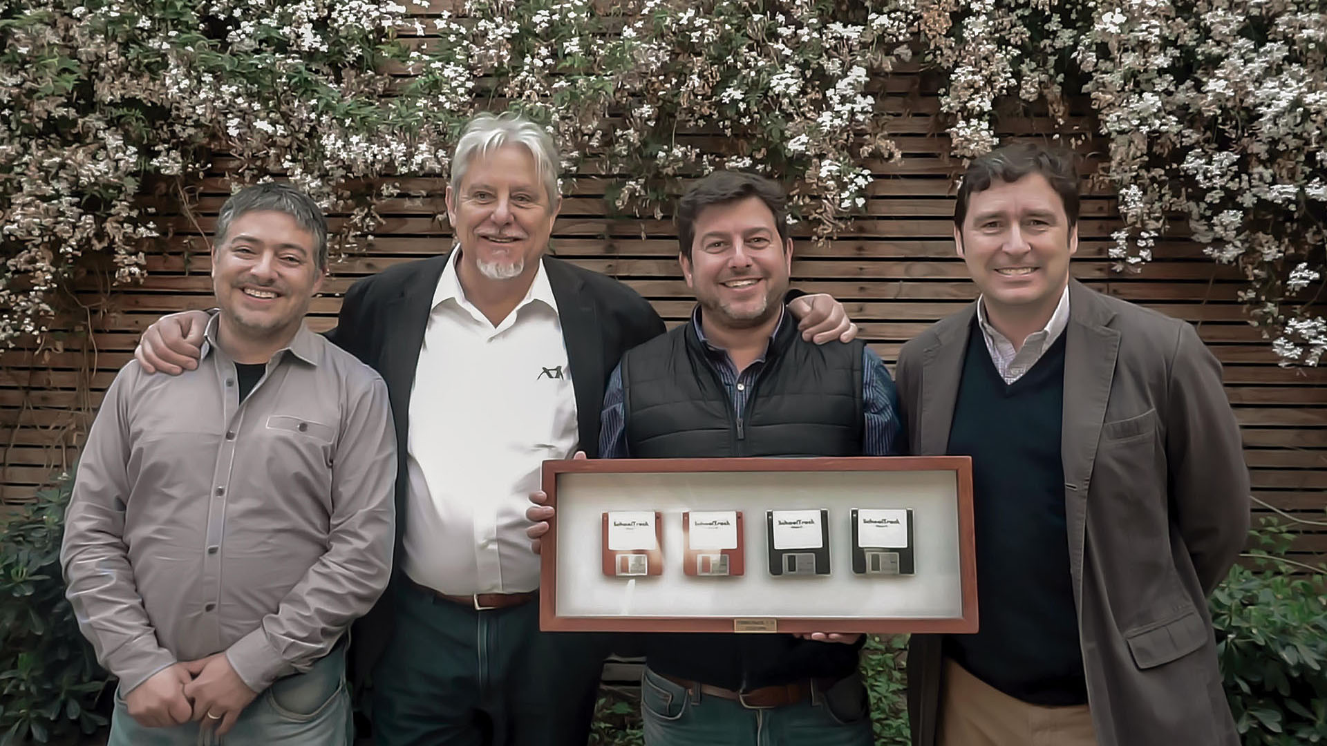 Los socios de Colegium: José Manuel Barros, Alberto Bachler, Ariel Gringaus y Jaime Herreros