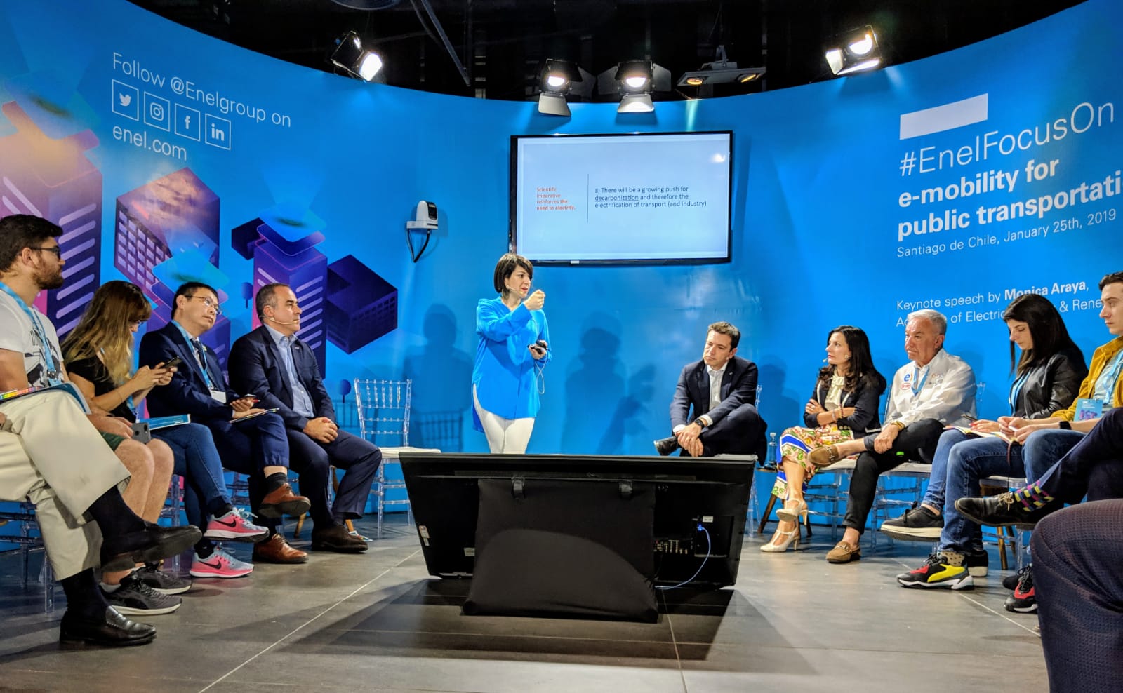 El evento Enel Focus On sobre movilidad eléctrica se llevó a cabo en Santiago de Chile