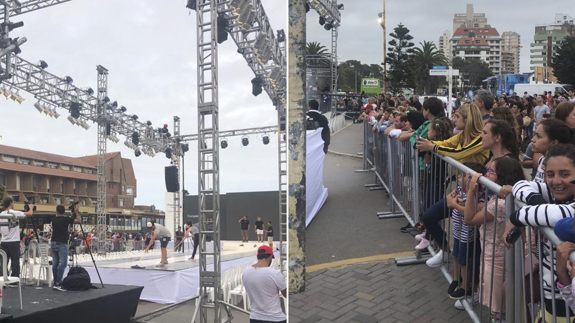 Pasarela en construcción: la gente esperó ansiosa para presenciar el Pinamar Moda Look 2019