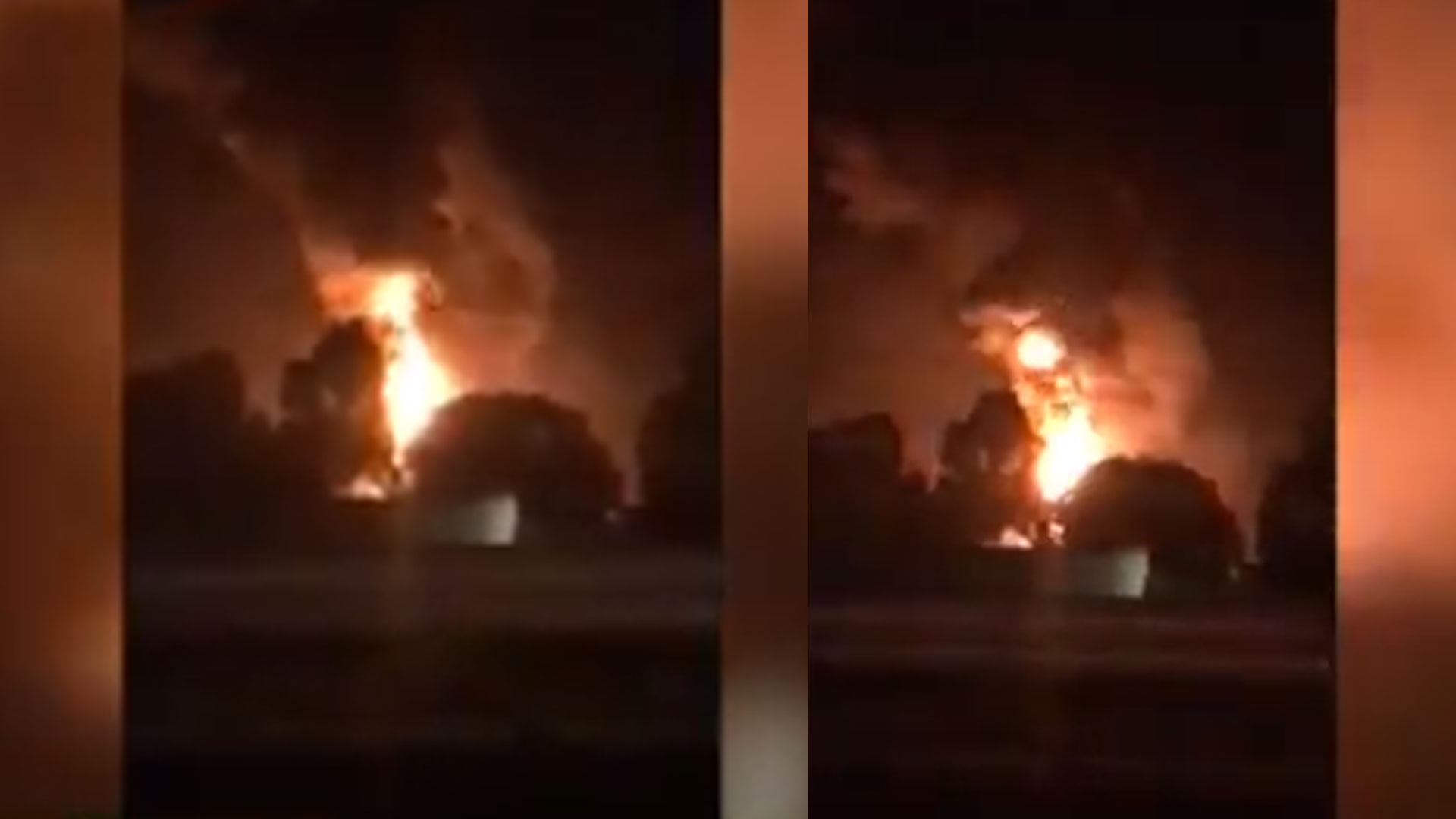 La explosión se registró a las 20:32 horas (Foto: Captura video)