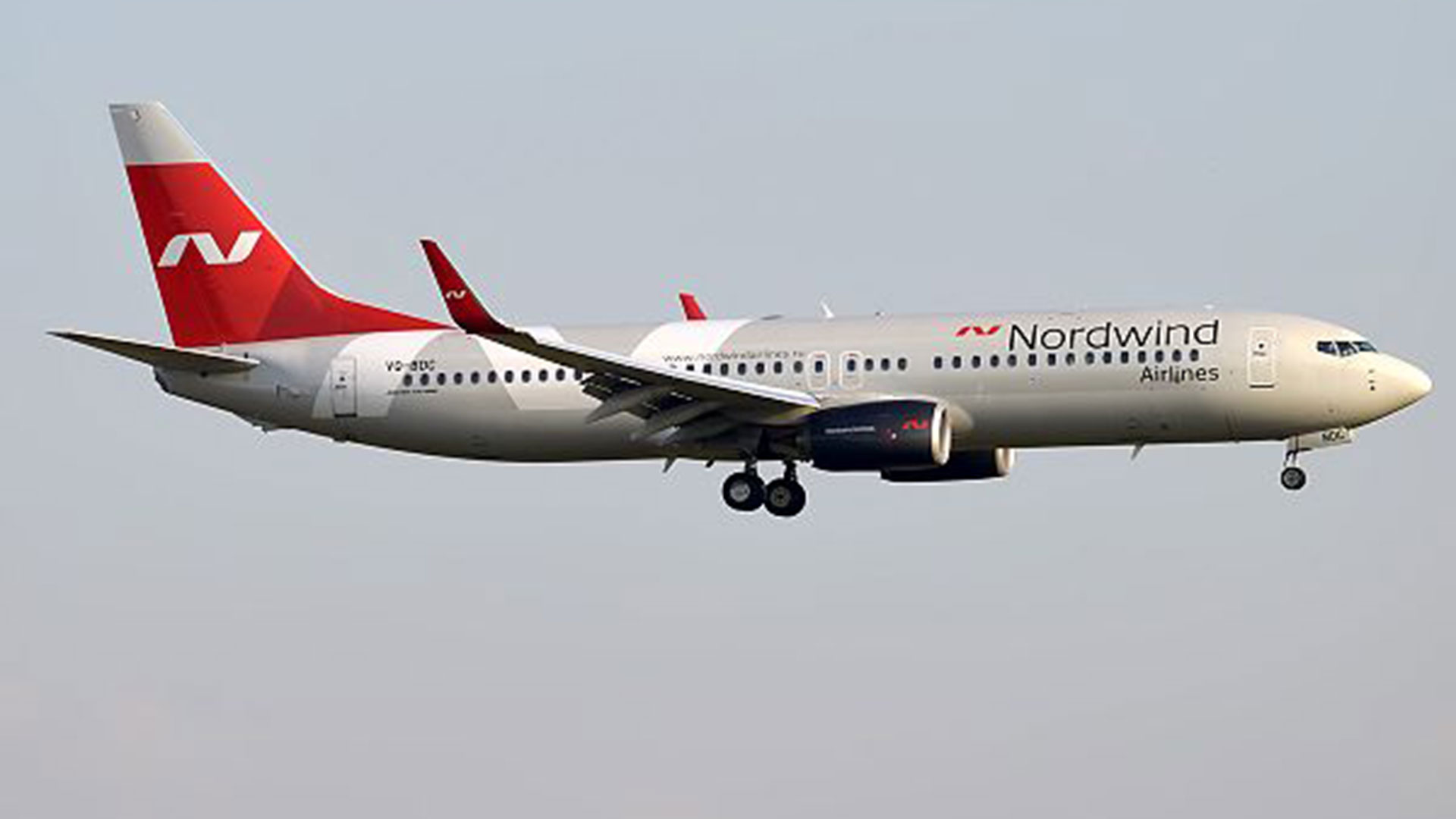 Un Boeing 737-800 de la aerolínea Nordwind
