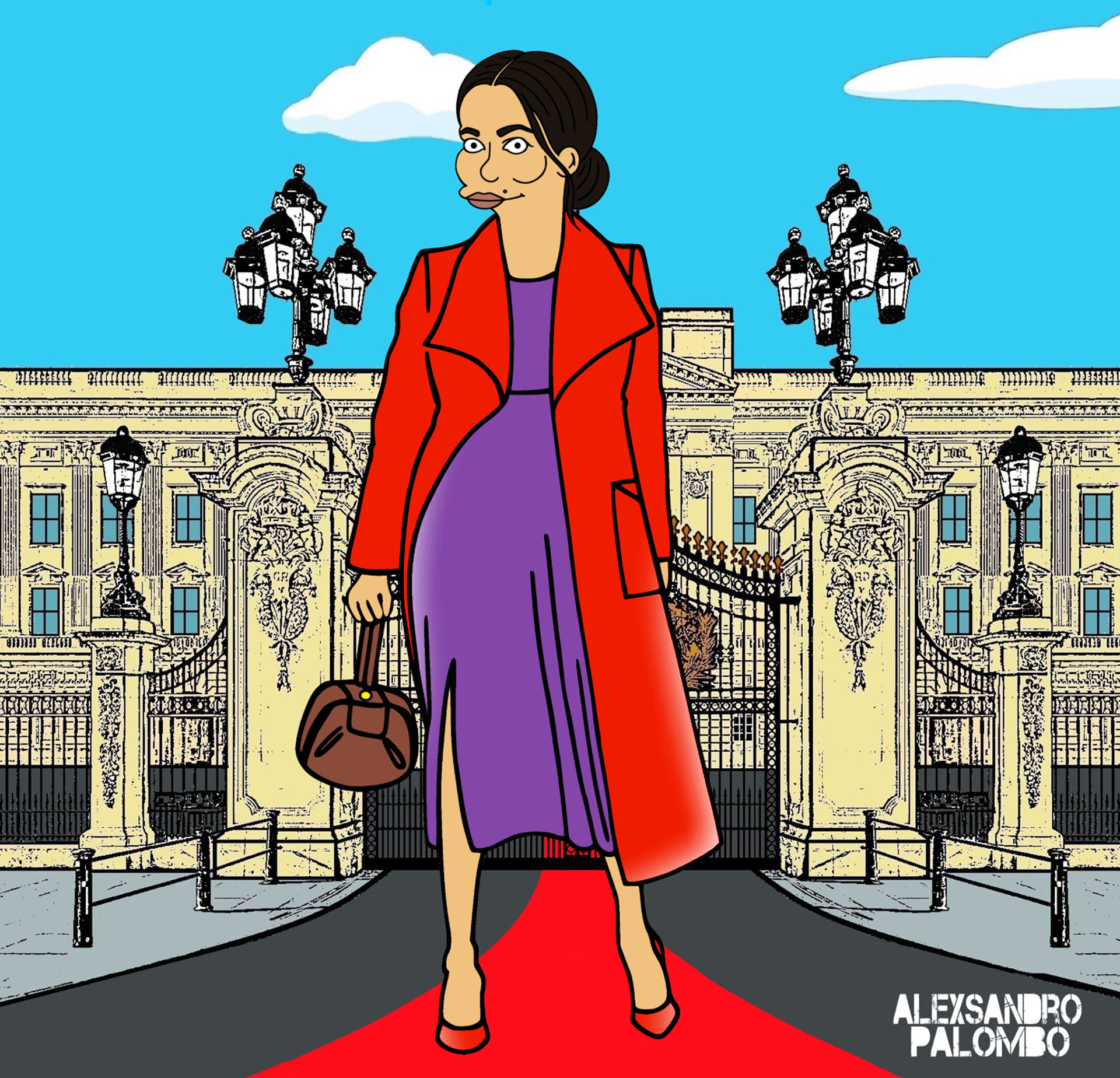 El artista realizó 30 dibujos que representan la personalidad de la Duquesa de Sussex y el estilo femenino, decidido y moderno