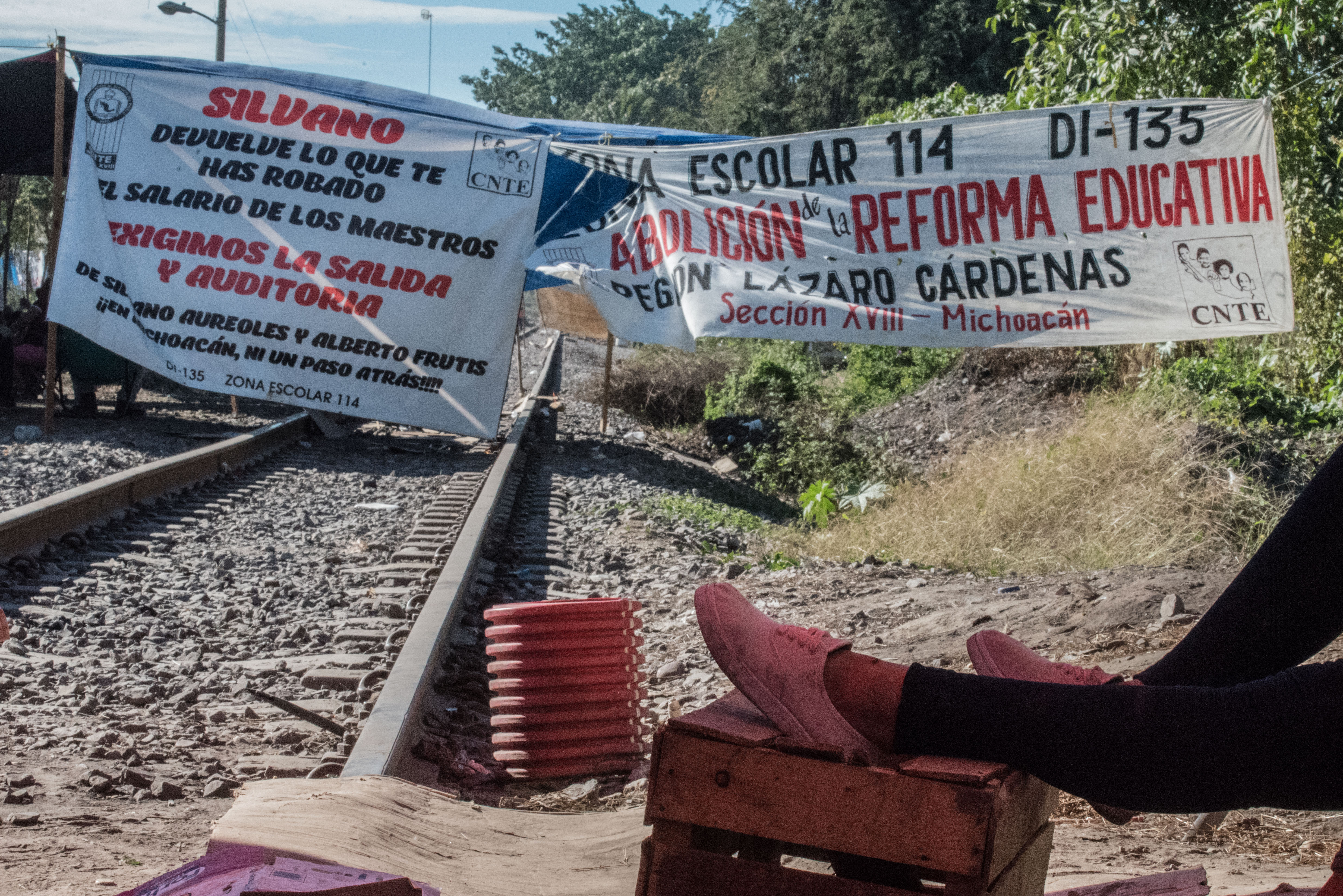 Los dirigentes acordaron que retirarían los bloqueos principalmente los de en las vías ferroviarías, debido a que las pérdidas habían sumado cerca de 8,000 millones de pesos FOTO: (MARIO JASSO /CUARTOSCURO)