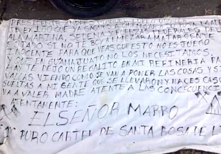 El mensaje dirigido al presidente (Foto: @DCCDMX)