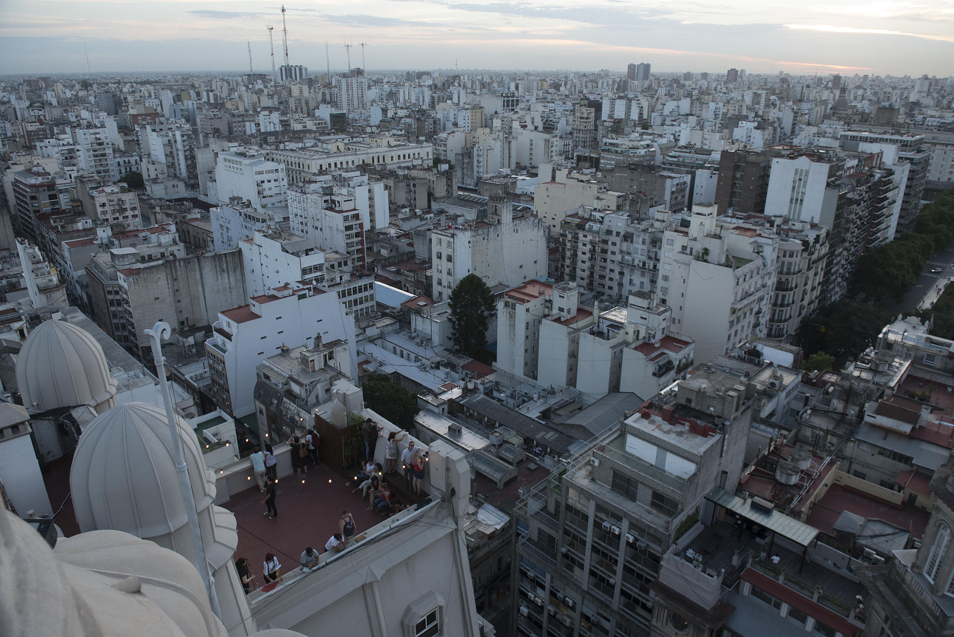 La terraza del Salón 1923 desde la cúpula del edifico