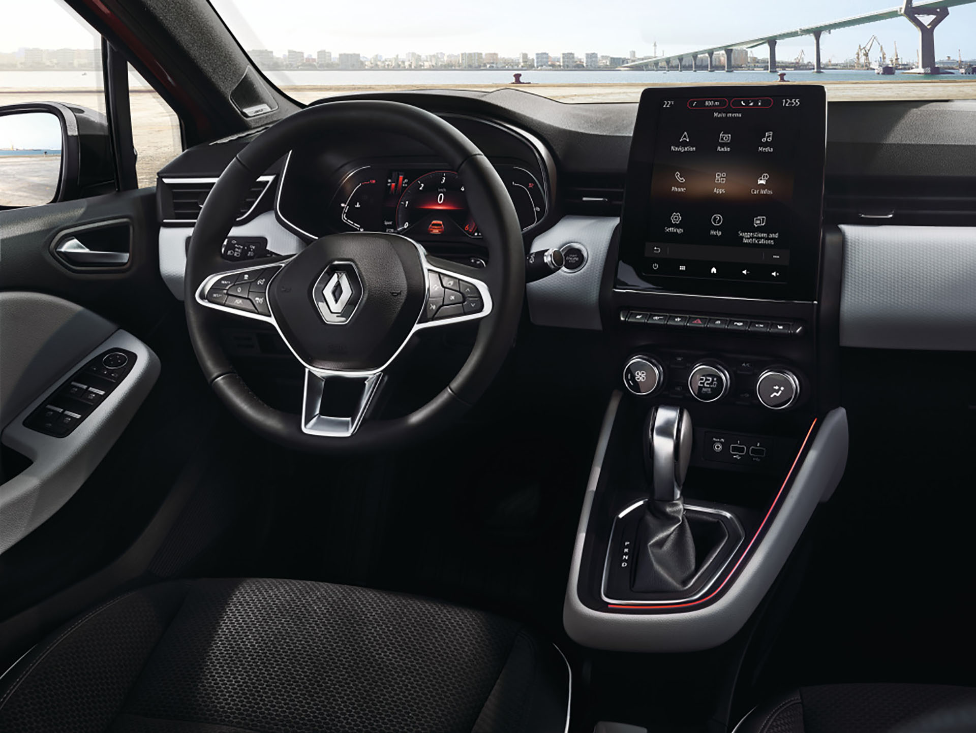 Renault Clio, el interior tuvo un cambio importante con relación a la cuarta generación.
