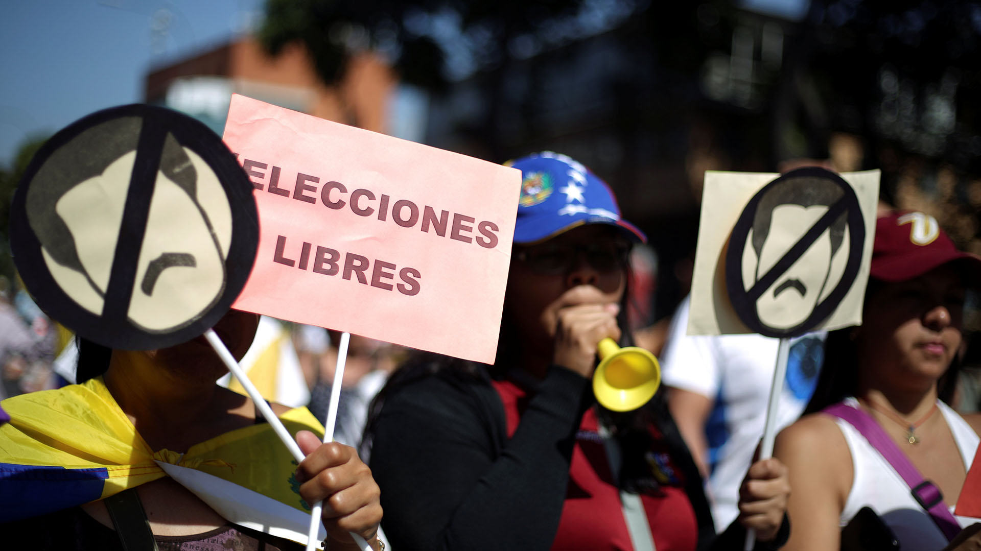 Protesta opositora en Venezuela (Reuters)