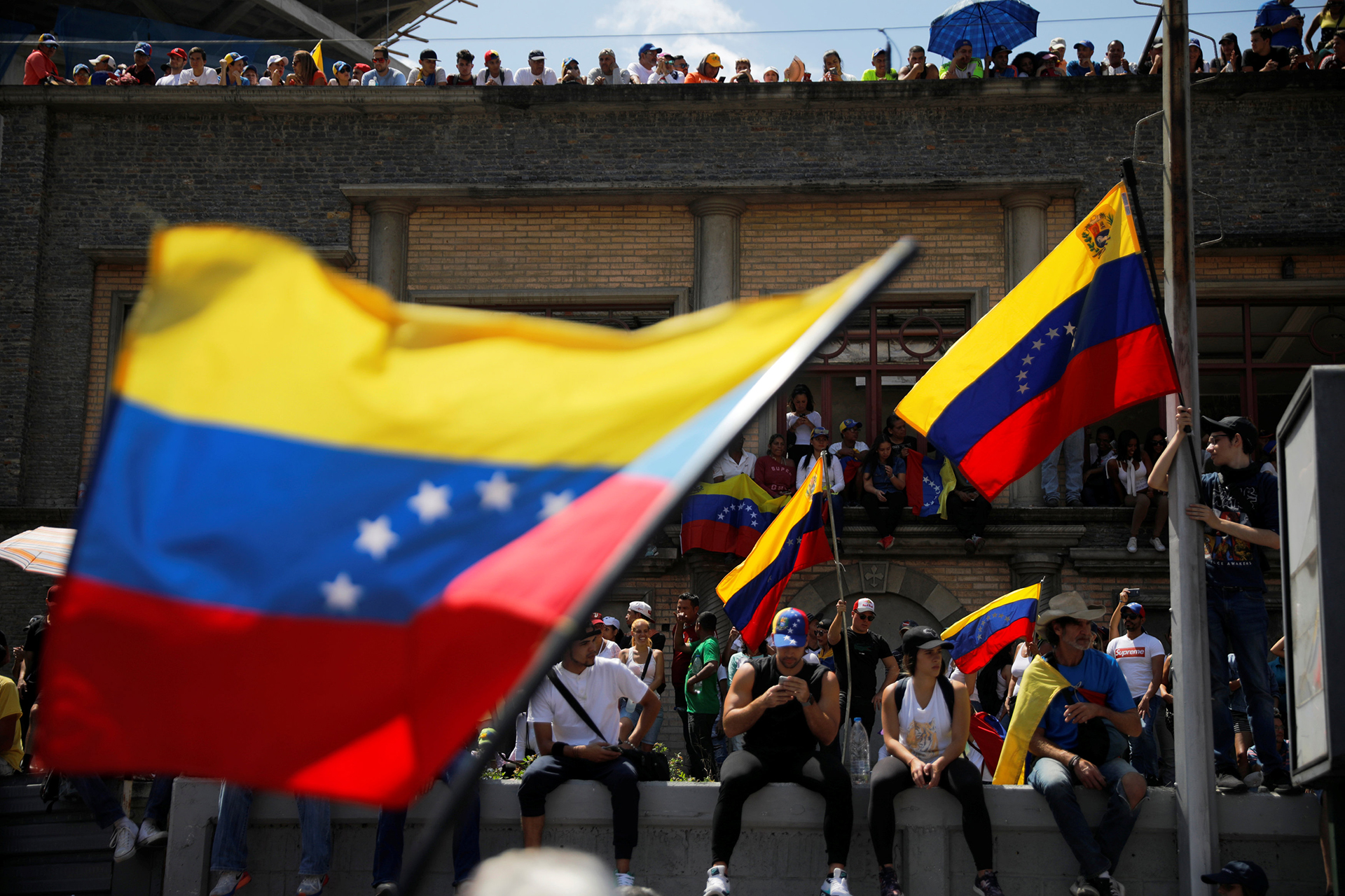 Manifestación opositora en Caracas (REUTERS/Carlos Barria)
