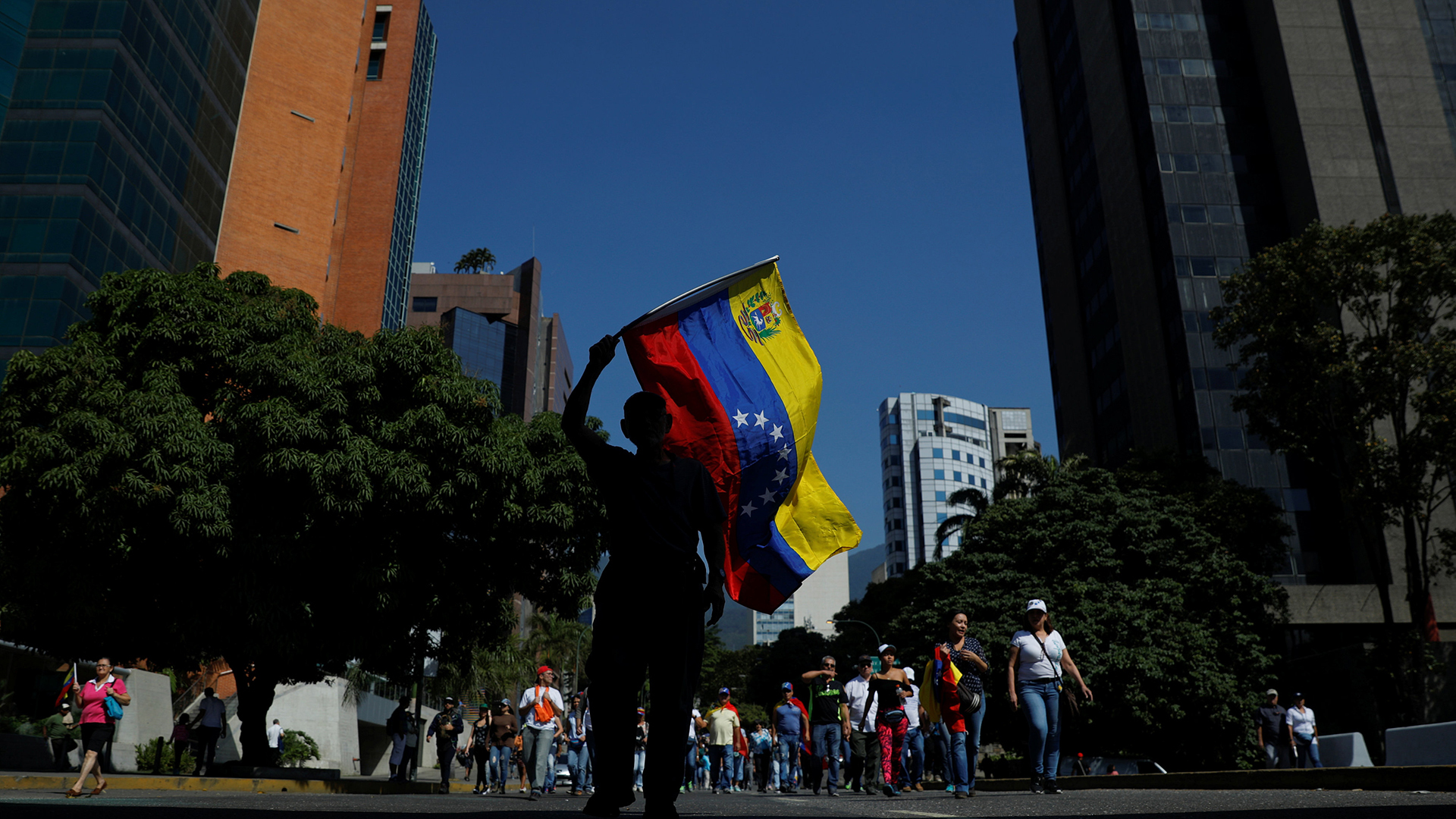 Manifestación opositora en Caracas, Venezuela (REUTERS/Carlos Barria)