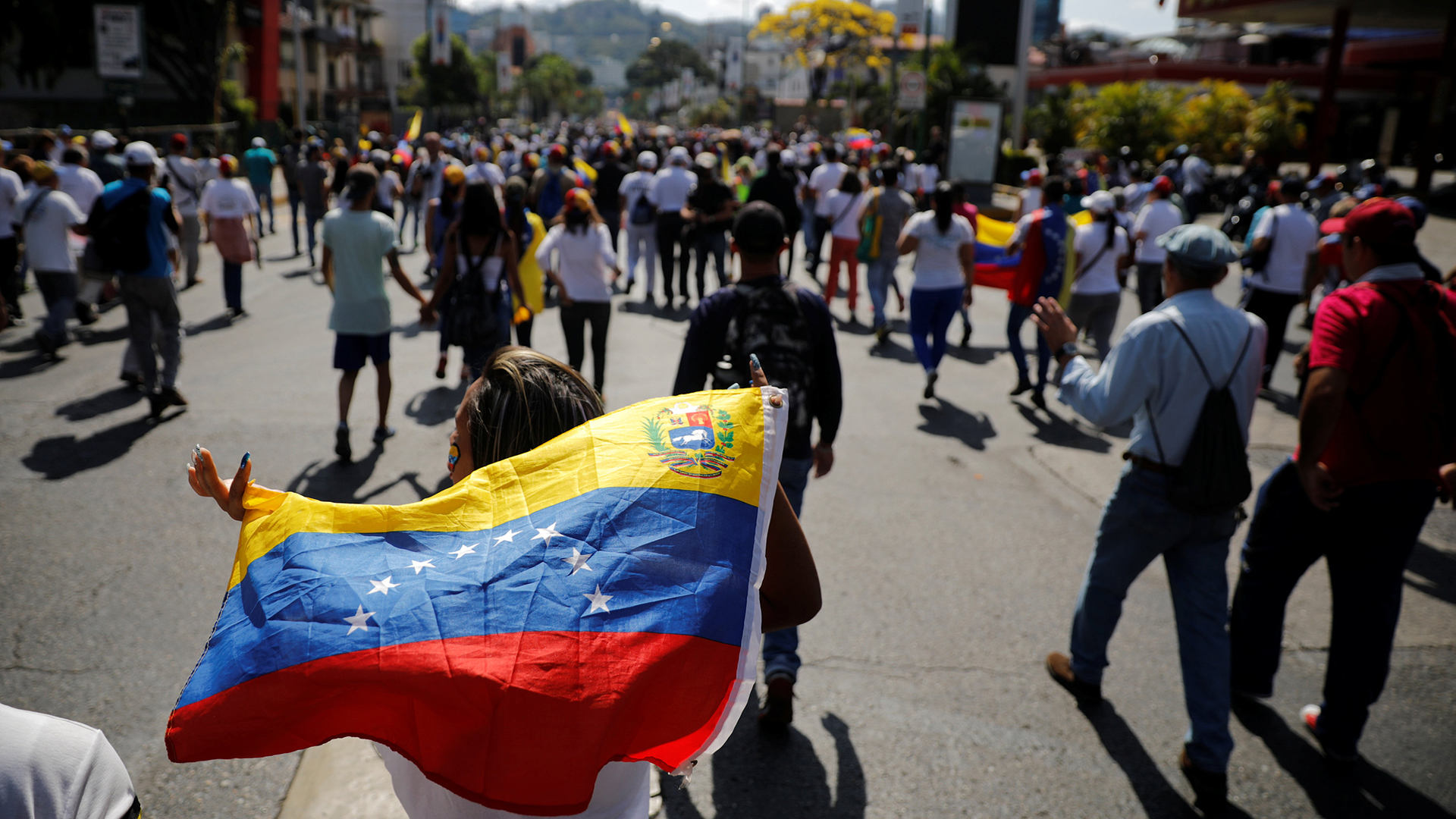 Manifestación opositora en Caracas (REUTERS/Carlos Barria)