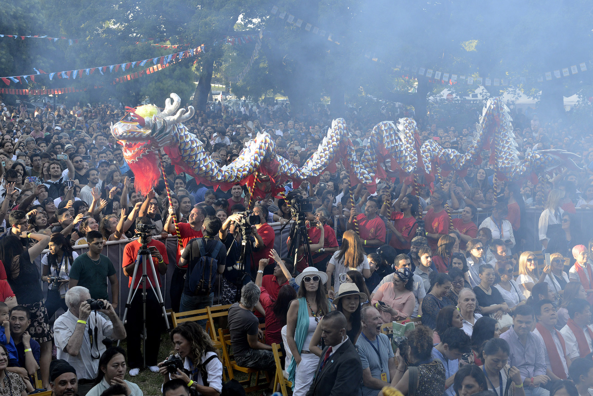 El sábado 2 la Plaza Parques Nacionales Argentinos lució a pleno para recibir el año 4717 de la cultura china.