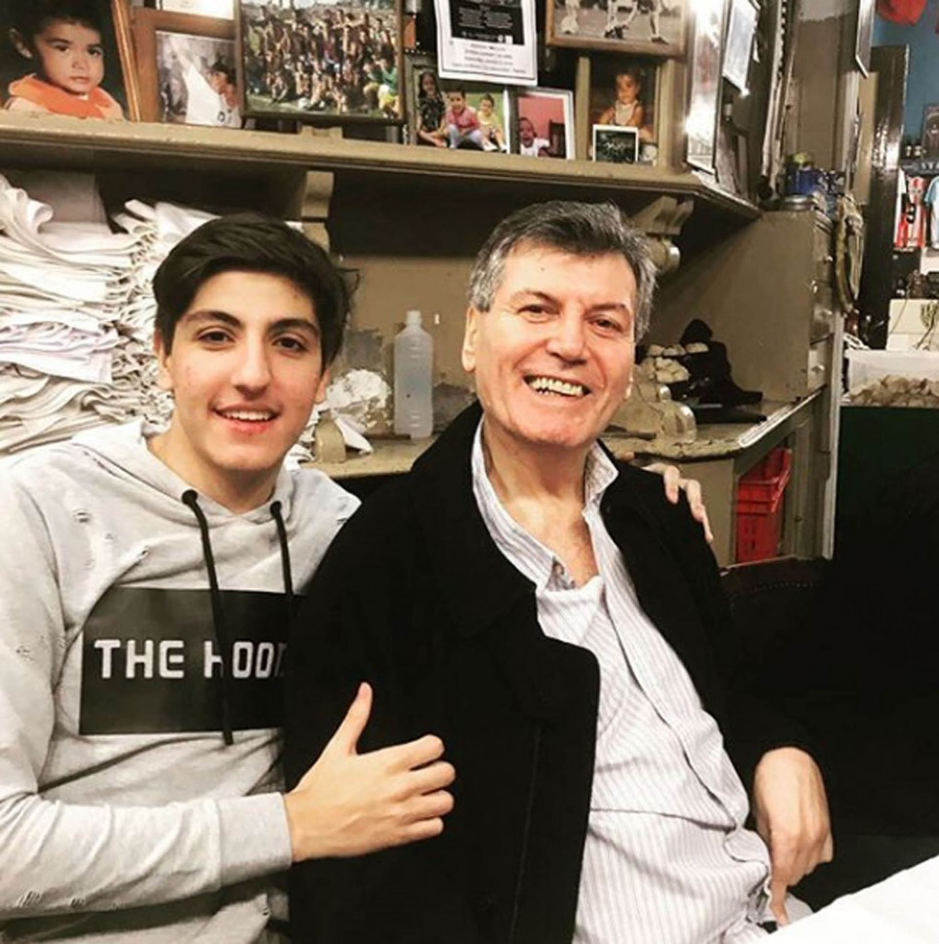 Carlín Calvo y su hijo Facundo