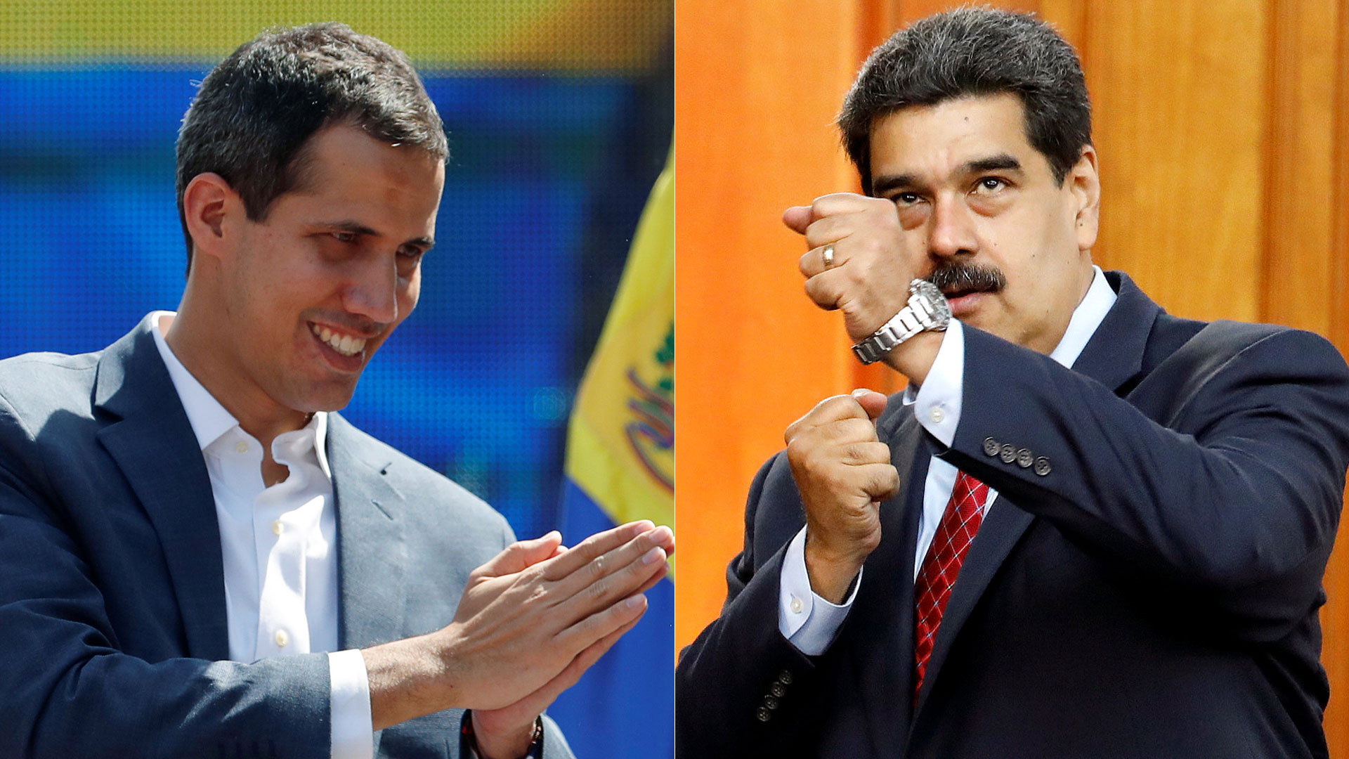 Juan Guaidó y Nicolás Maduro (Reuters)