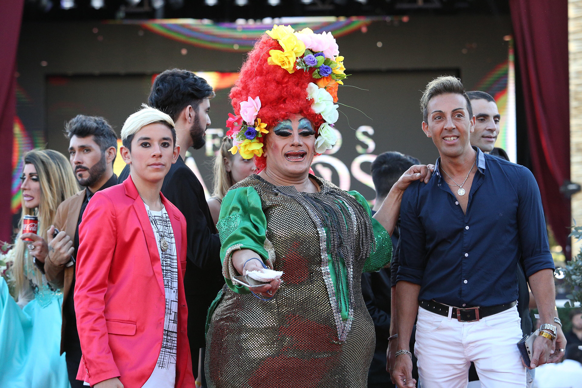 Parte del elenco de “El Show de Pablo Rey”