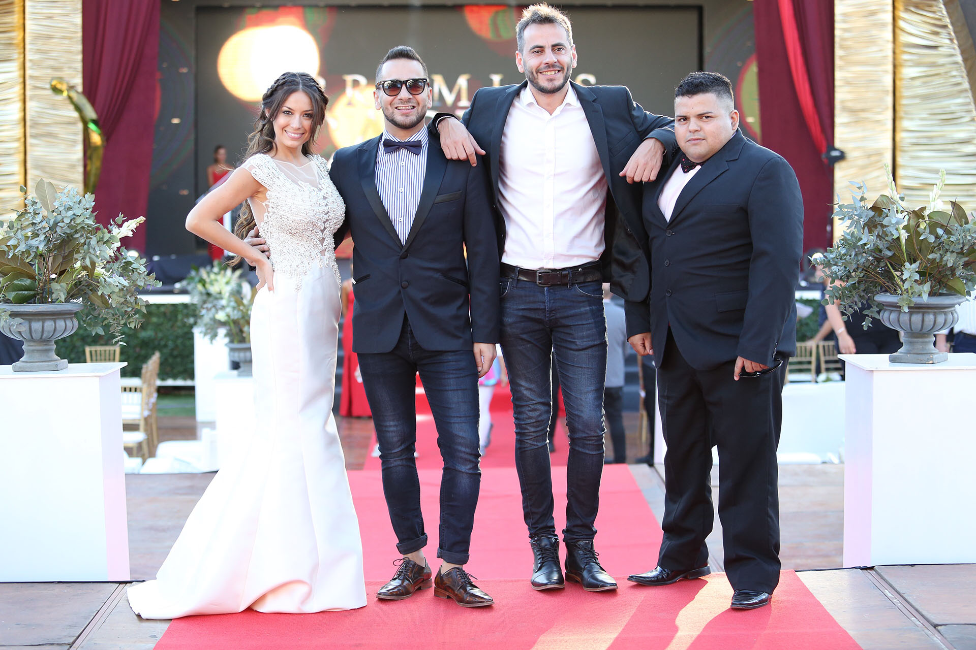 Camilo y Nardo, junto a Magui Olave y “La Bomba” Allende