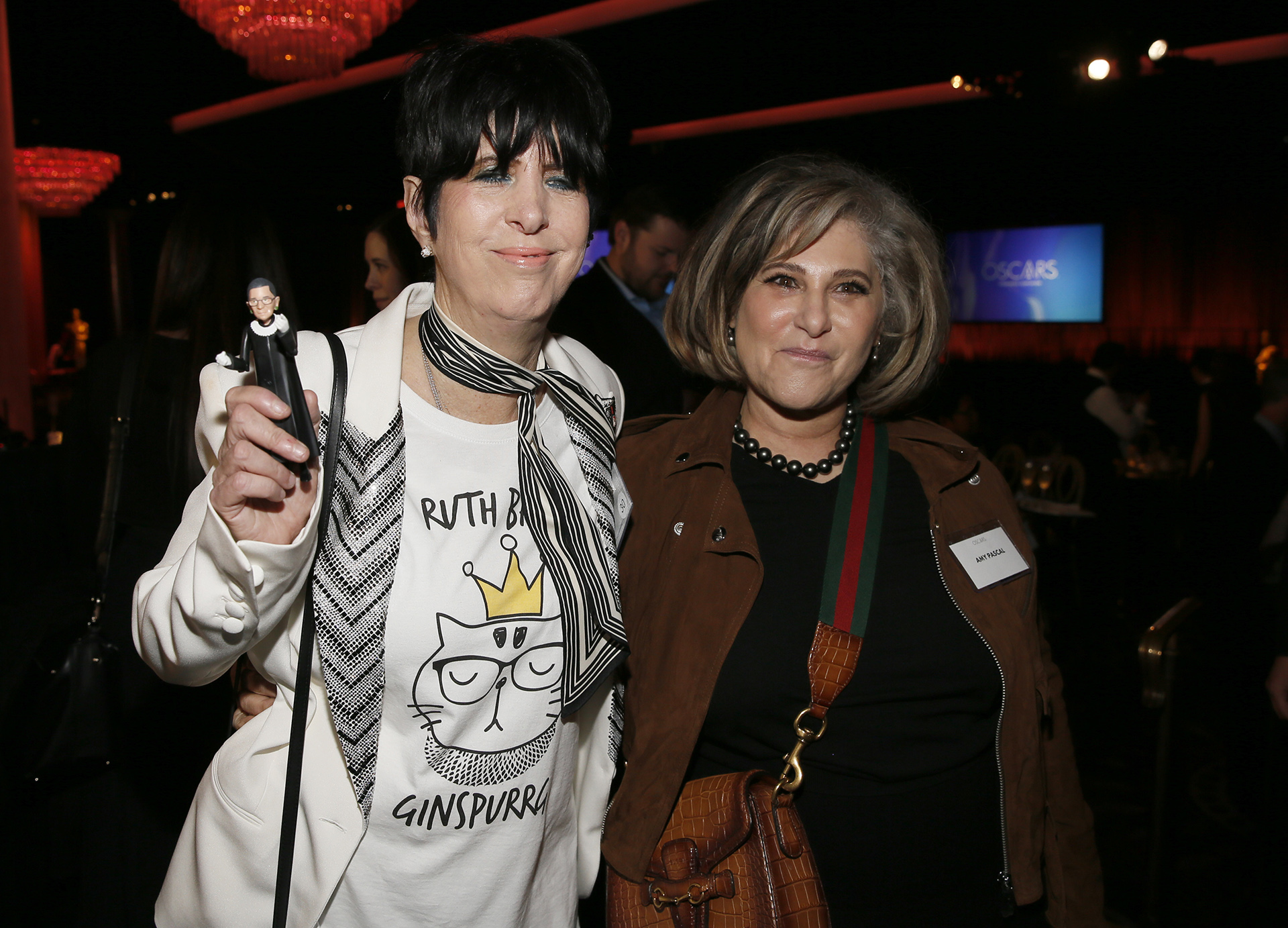 Diane Warren y Amy Pascal