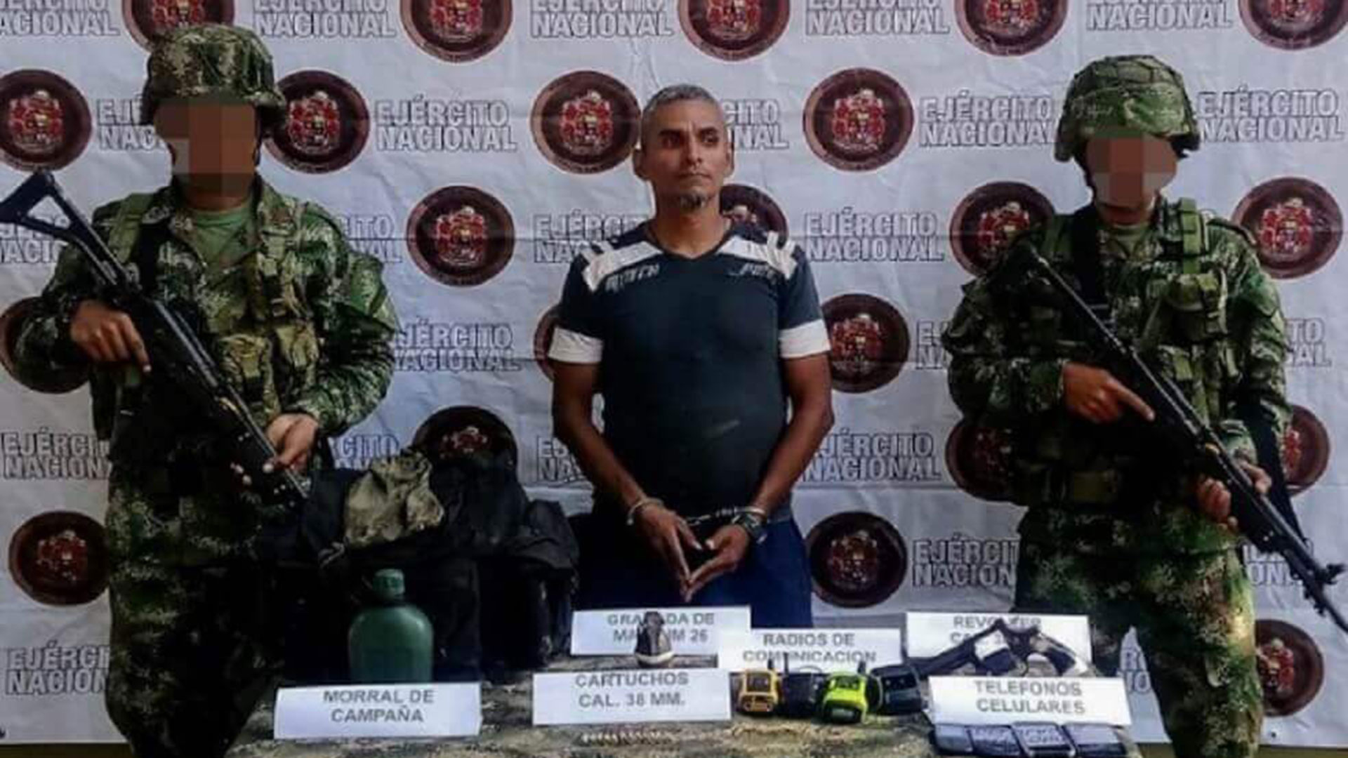 Jesús Alfredo Meneses, alias el ‘Mudo’, cabecilla de Los Caparrapos capturado recientemente.